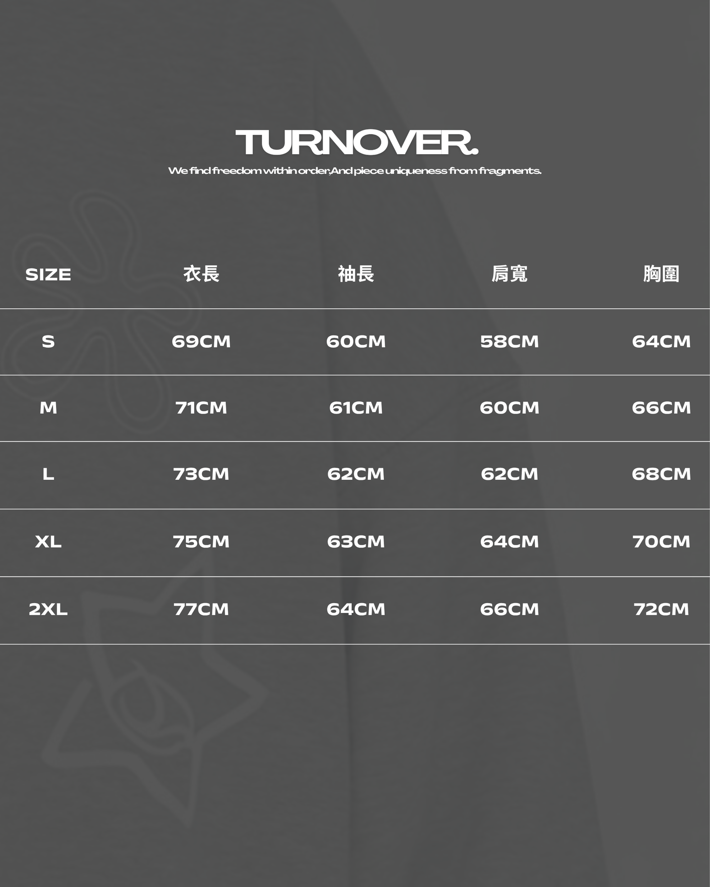TURNOVER 2026AWPOLYGON ASYMMETRY “26AW-LJ1 稜鏡”