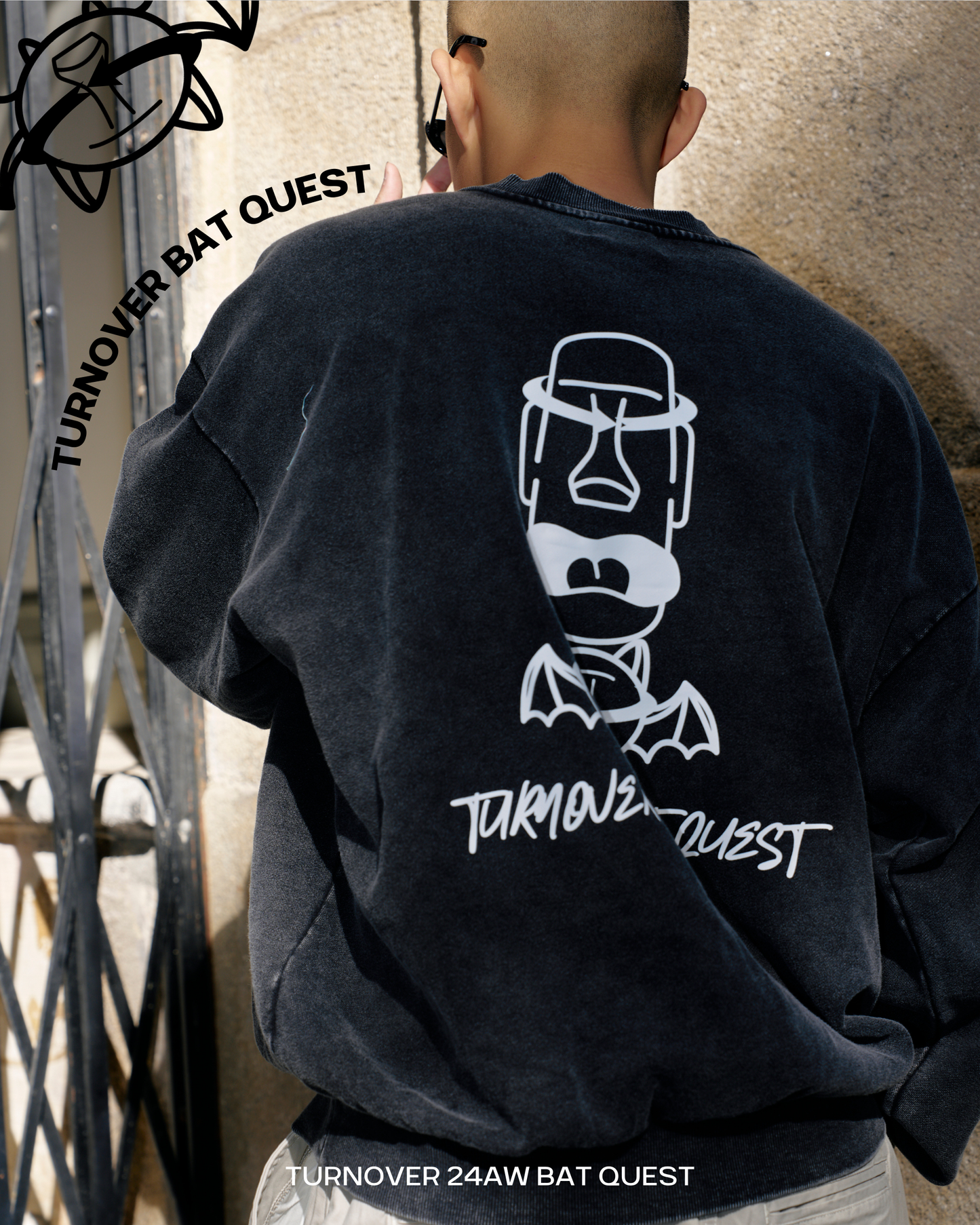 TURNOVER BAT QUEST SWEATER