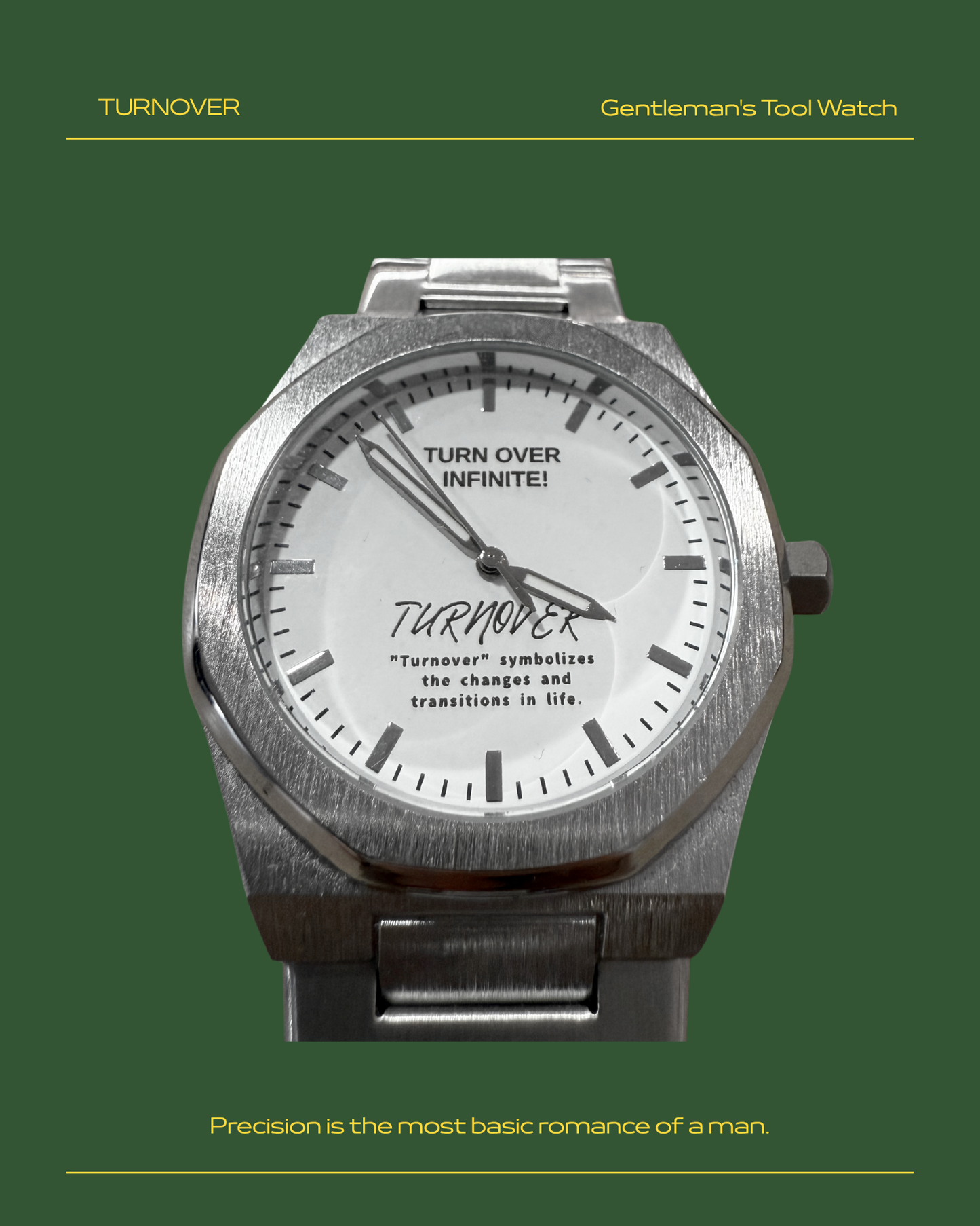 TURNOVER WATCH 2.0 大錶面鋼錶