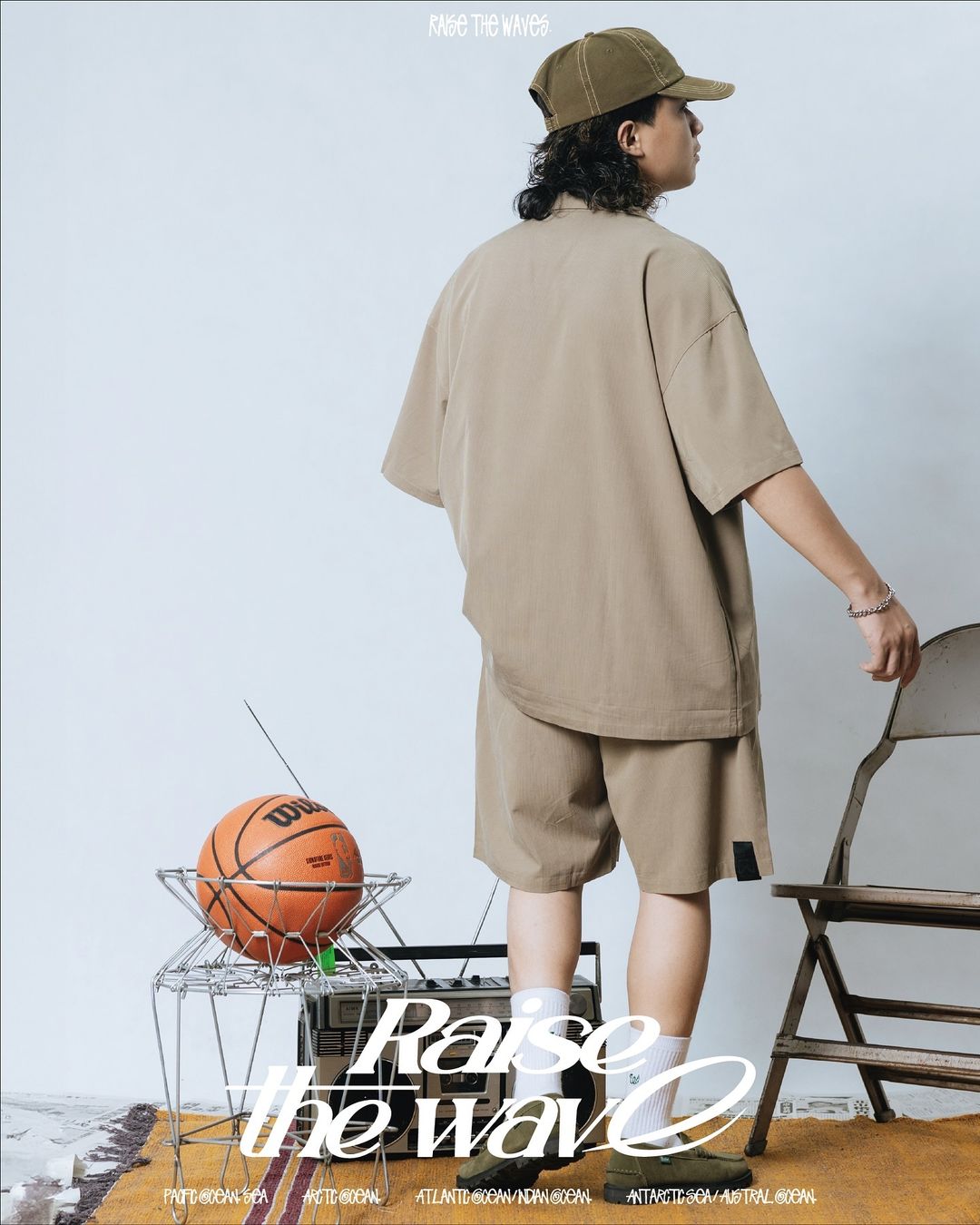 COWAVE 2024 Spring & Summer Straight strip shirt