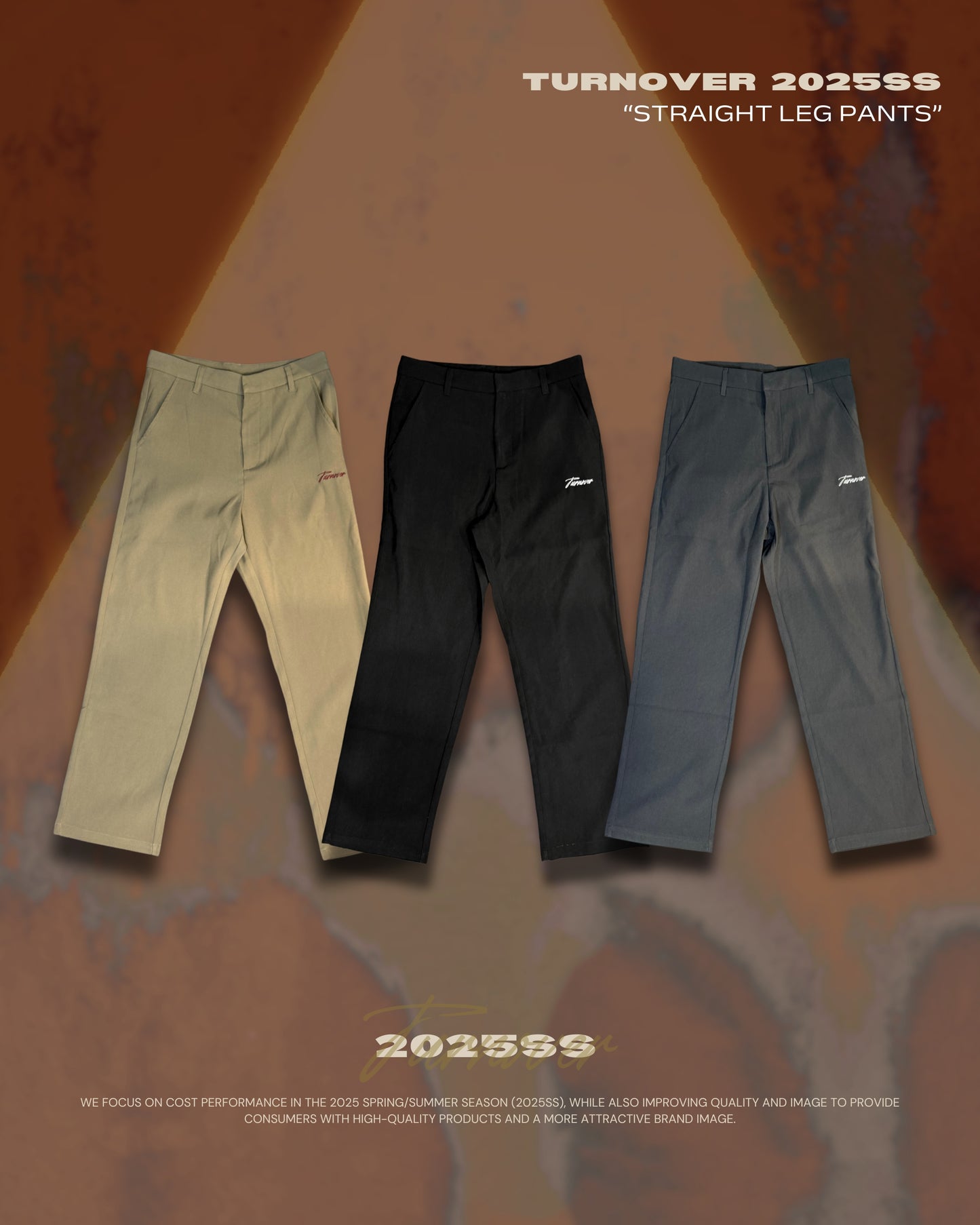 TURNOVER 2025SS STRAIGHT LEG PANTS
“25SS-LS1 直筒西褲”