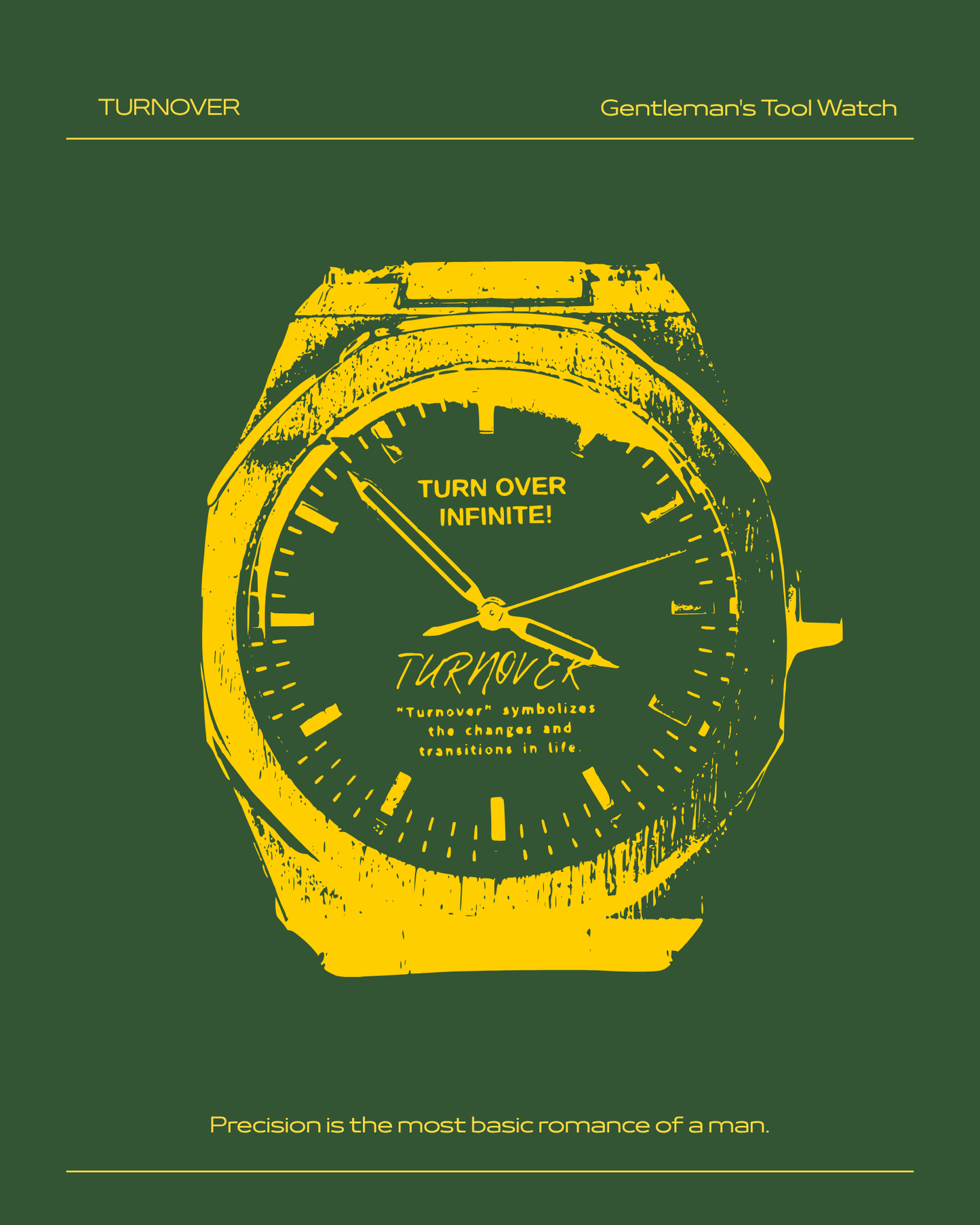 TURNOVER WATCH 2.0 大錶面鋼錶