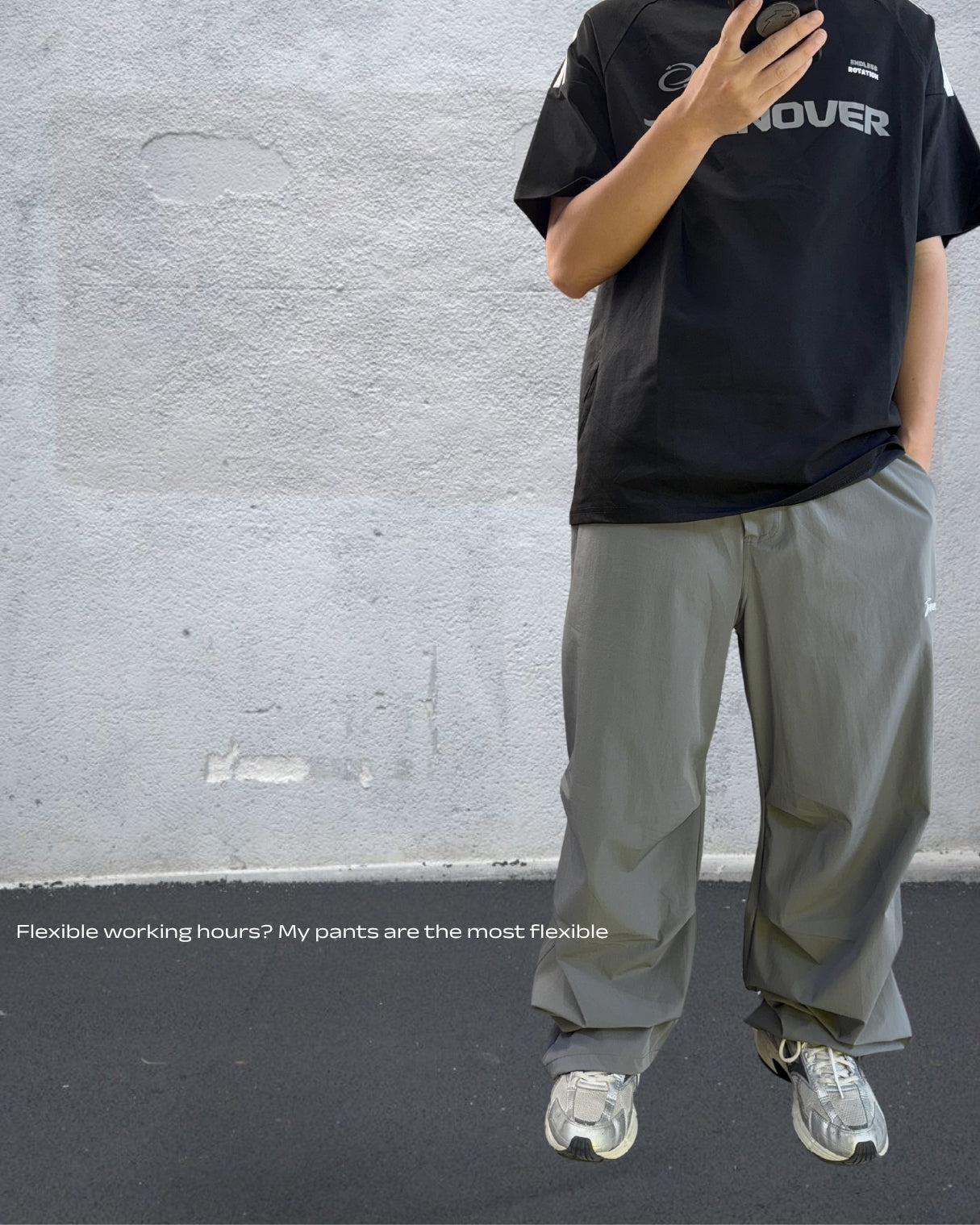 TURNOVER 2025SS Rogue Pleats Parachute Pants
“25SS-LS14 褶學散兵褲”