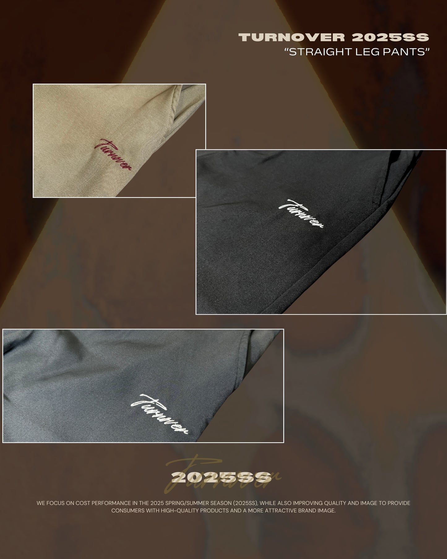 TURNOVER 2025SS STRAIGHT LEG PANTS
“25SS-LS1 直筒西褲”