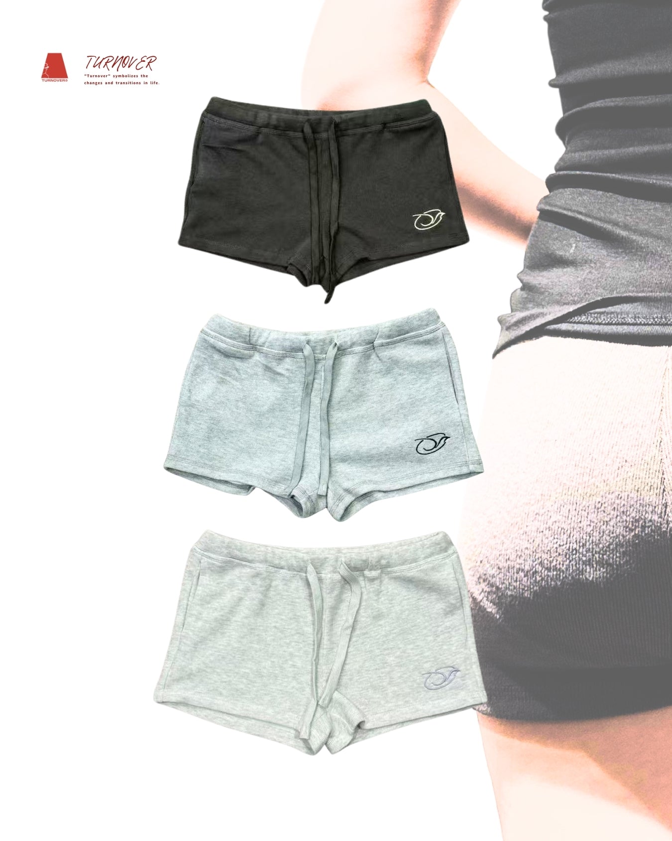 TURNOVER 2025SS Cheer Rebel shorts“25SS-WS1 美式超短運動褲”
