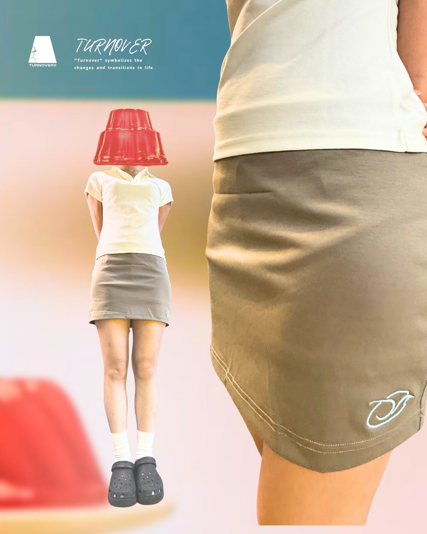 TURNOVER 2025S 1995°F Straight Skirt“25SS-WS1 1995華氏度直筒裙 ”