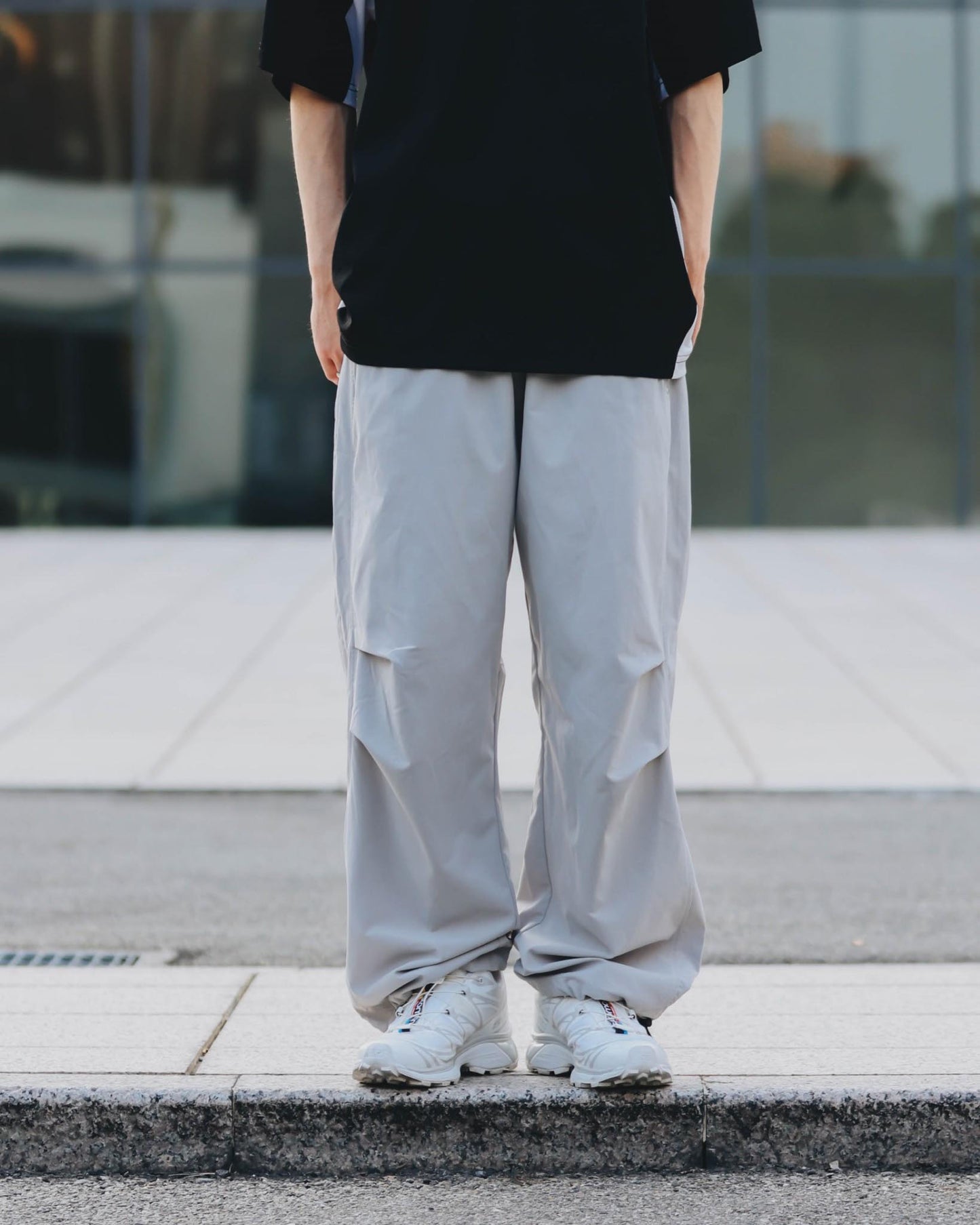 QUEST PARACHUTE PANTS 寬鬆 抽繩 傘兵褲