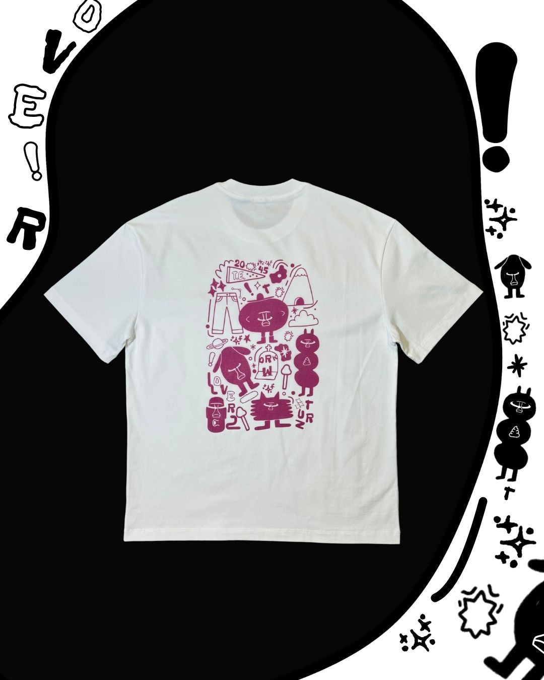 TURNOVER 2025SS “Doodle Tee "
“25SST12 小塗鴉TEE”