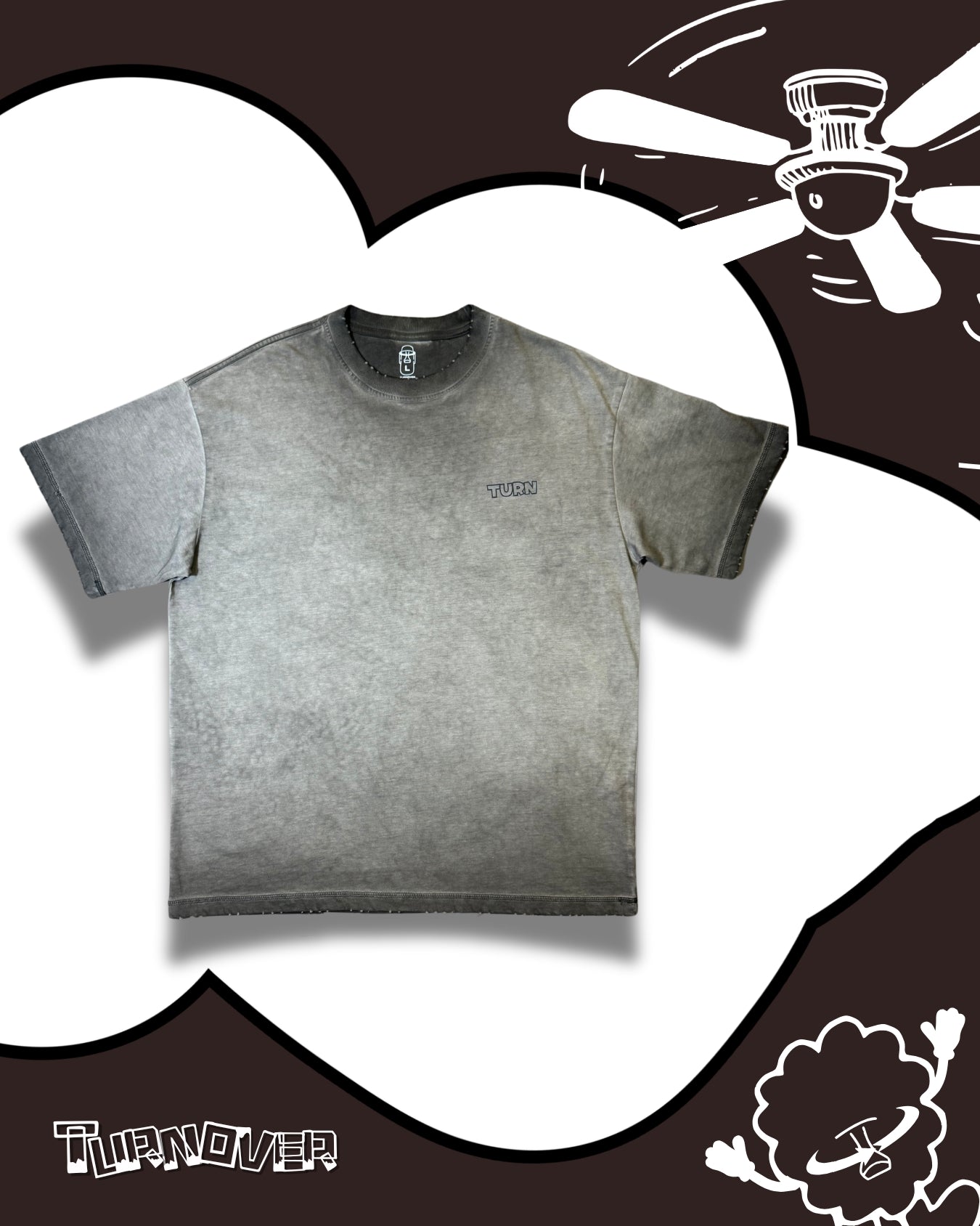 TURNOVER 2025SS “FAN Tee "
“25SST15 風扇俠TEE”
