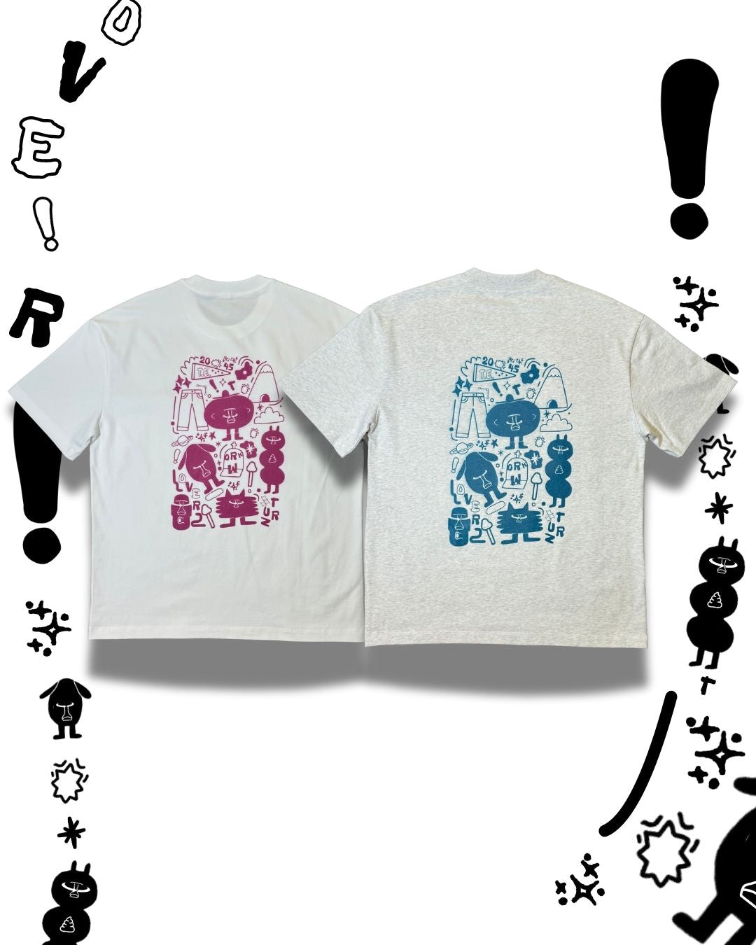 TURNOVER 2025SS “Doodle Tee "
“25SST12 小塗鴉TEE”