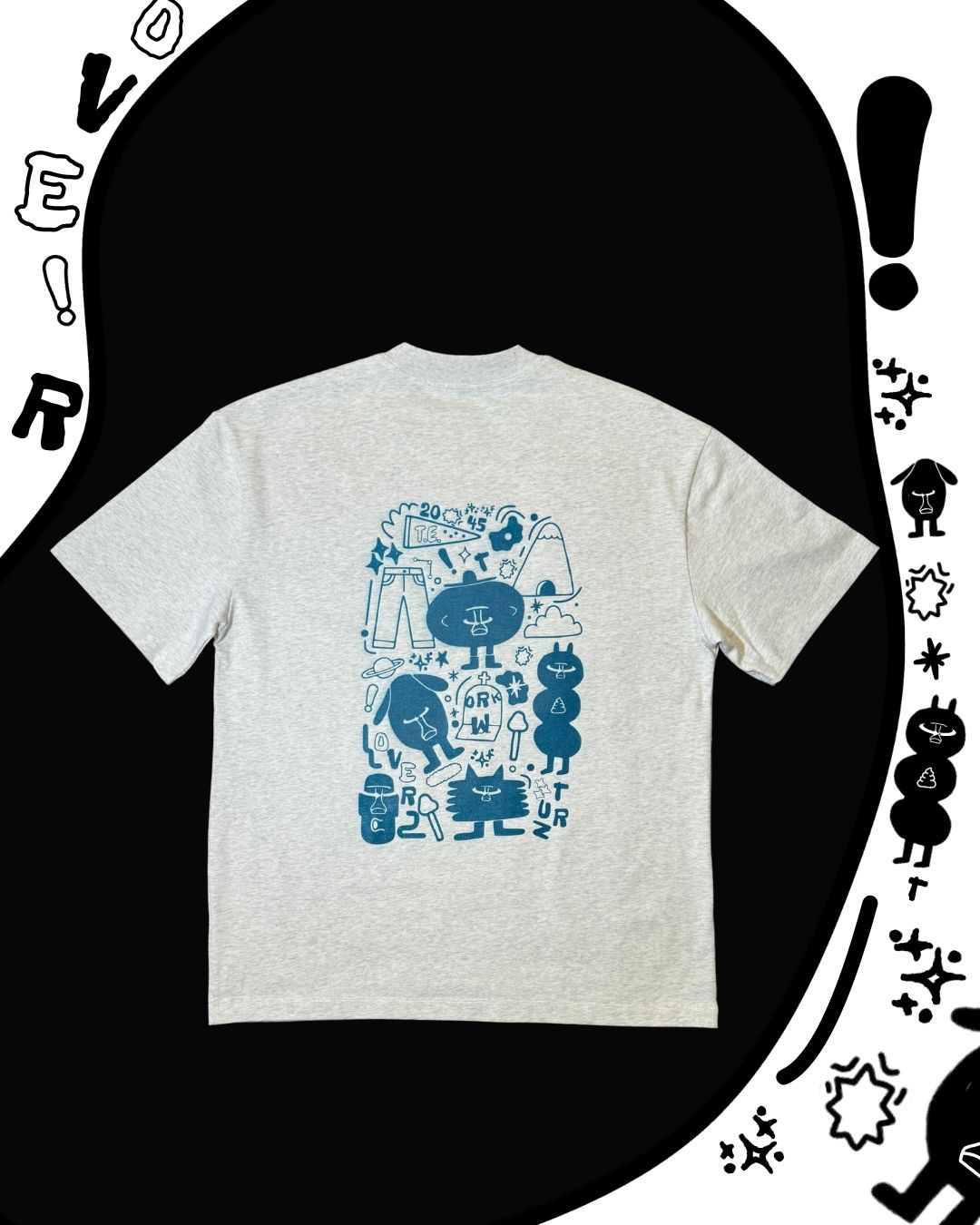 TURNOVER 2025SS “Doodle Tee "
“25SST12 小塗鴉TEE”