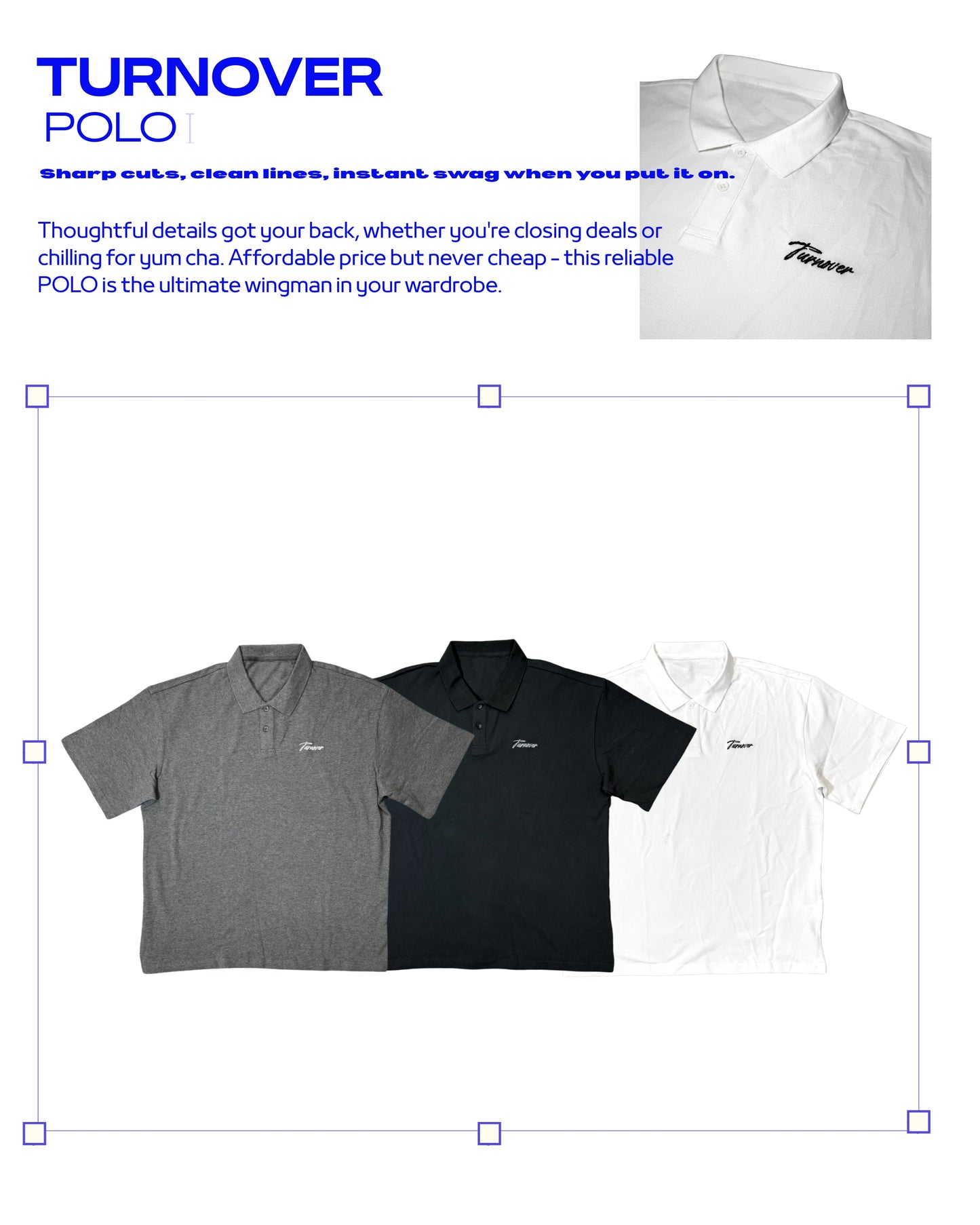 TURNOVER 2025SS “POLO Shirt " “25SSP1 POLO恤”