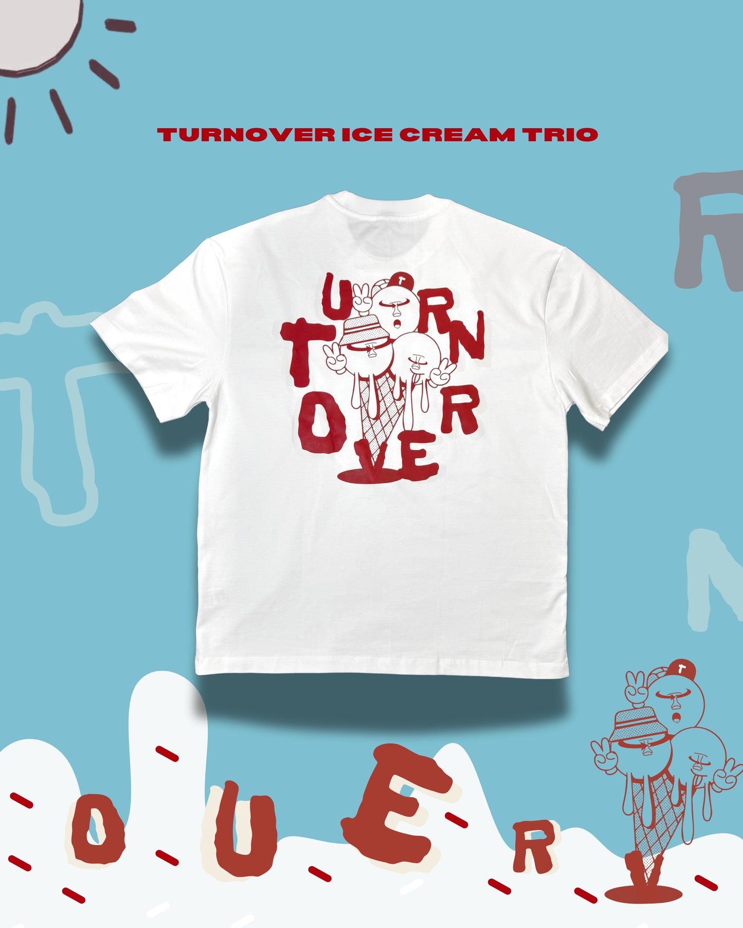 TURNOVER 25SS ICE CREAM TRIO
“25SST3 冰淇淋三重奏TEE”