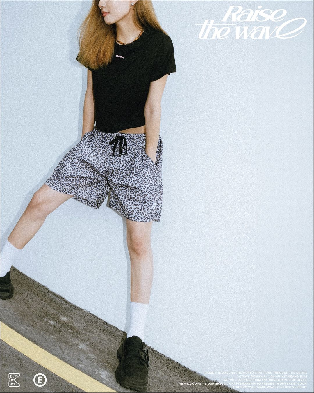 COWAVE 2024 Spring & Summer Leopard print shorts
