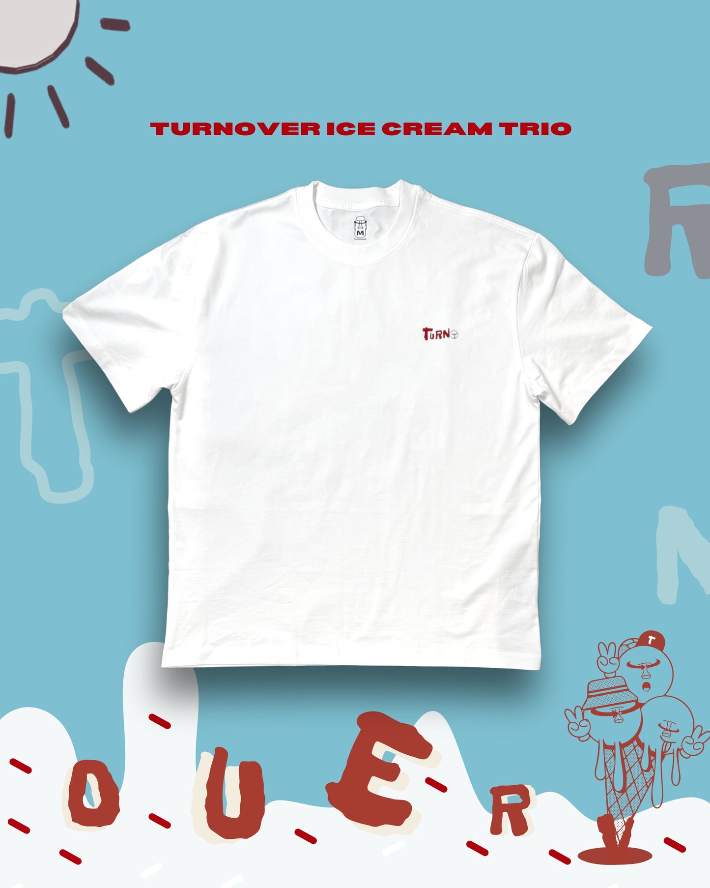 TURNOVER 25SS ICE CREAM TRIO
“25SST3 冰淇淋三重奏TEE”