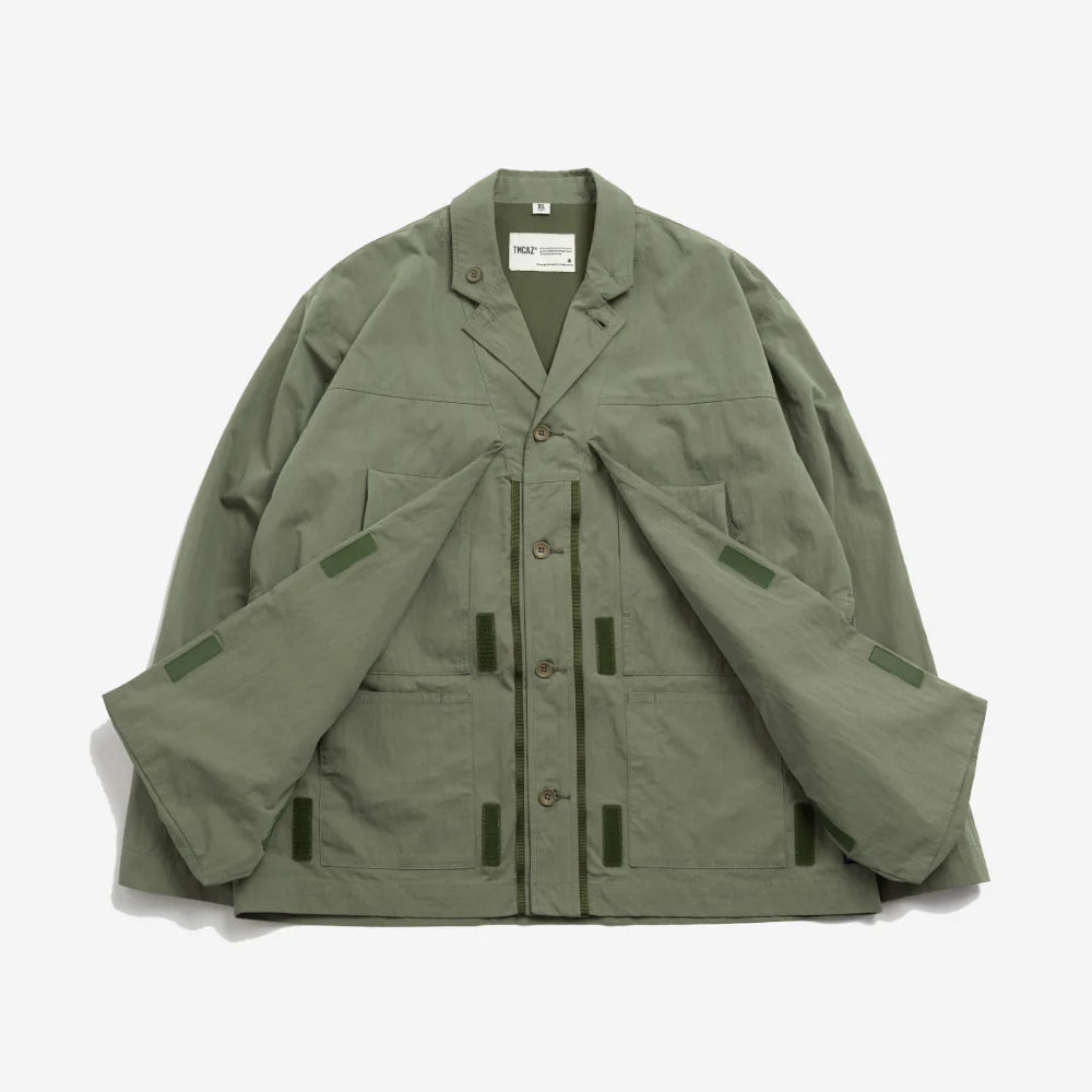 TMCAZ - Deformation Layer Multi-pocket Jacket - C41 / Foggy Green