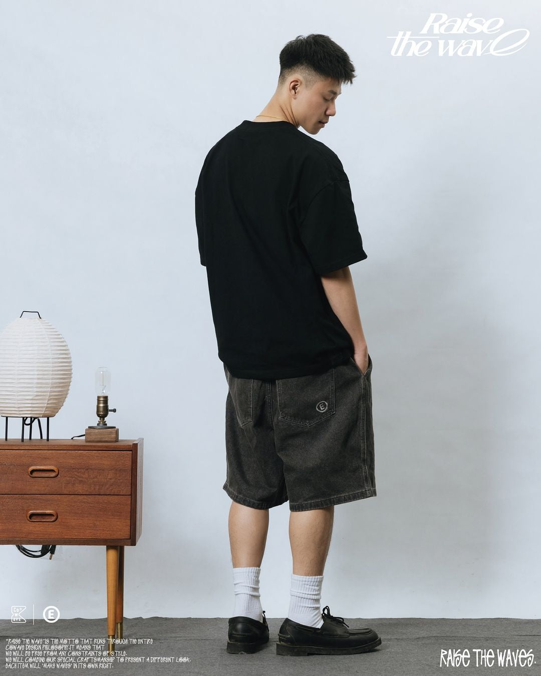 COWAVE 2024 Spring & Summer Wash Denim Bermuda Shorts