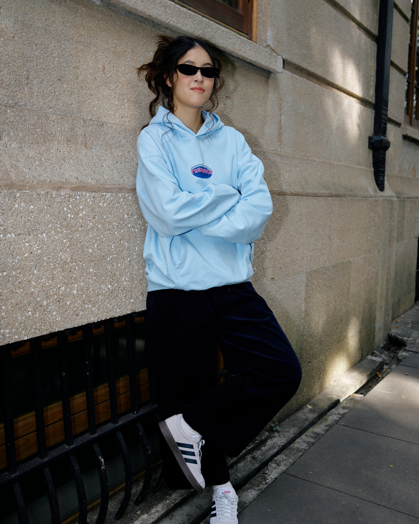 TURNOVER Light Blue Hoodie