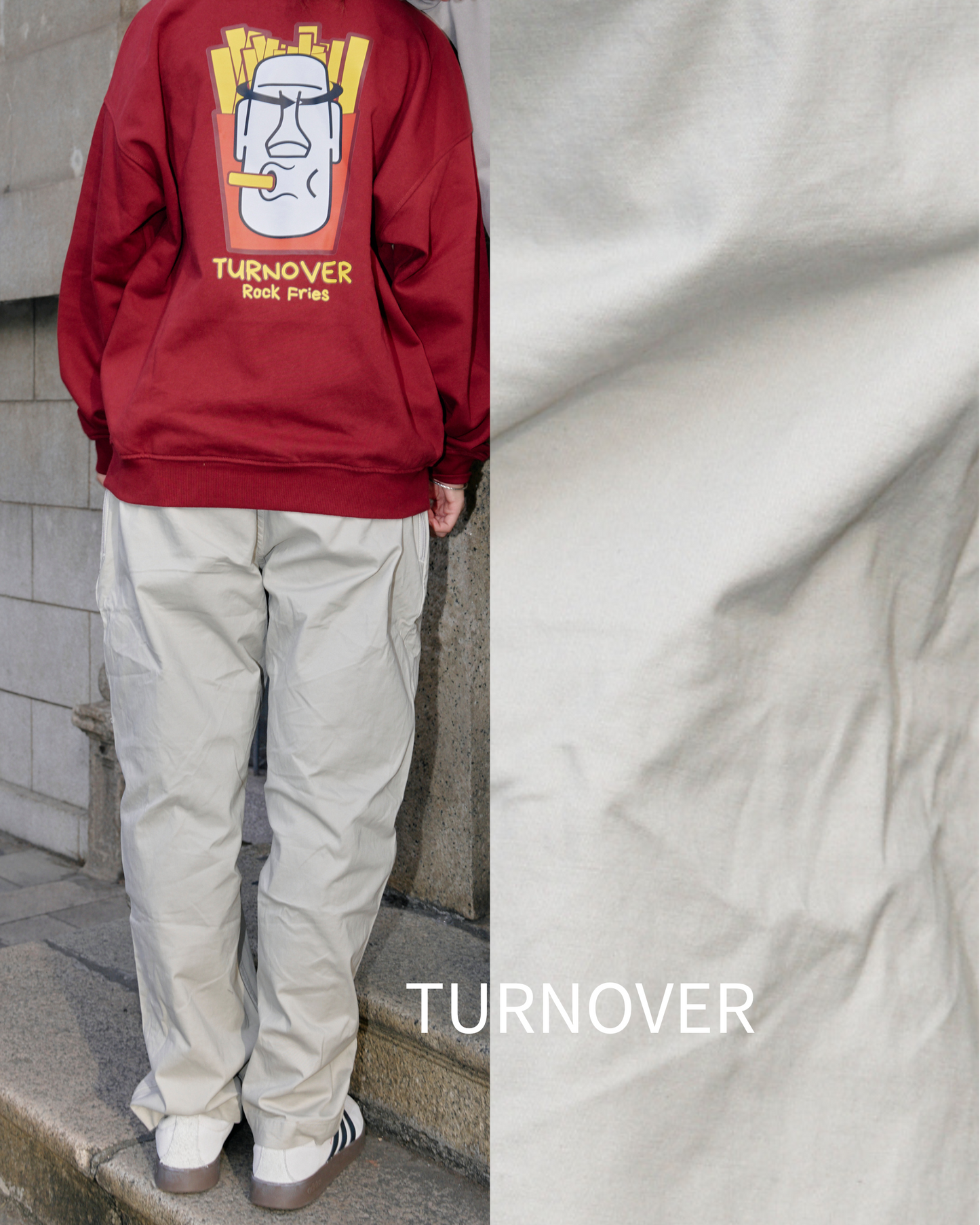 TURNOVER STIFF LONG PANTS
