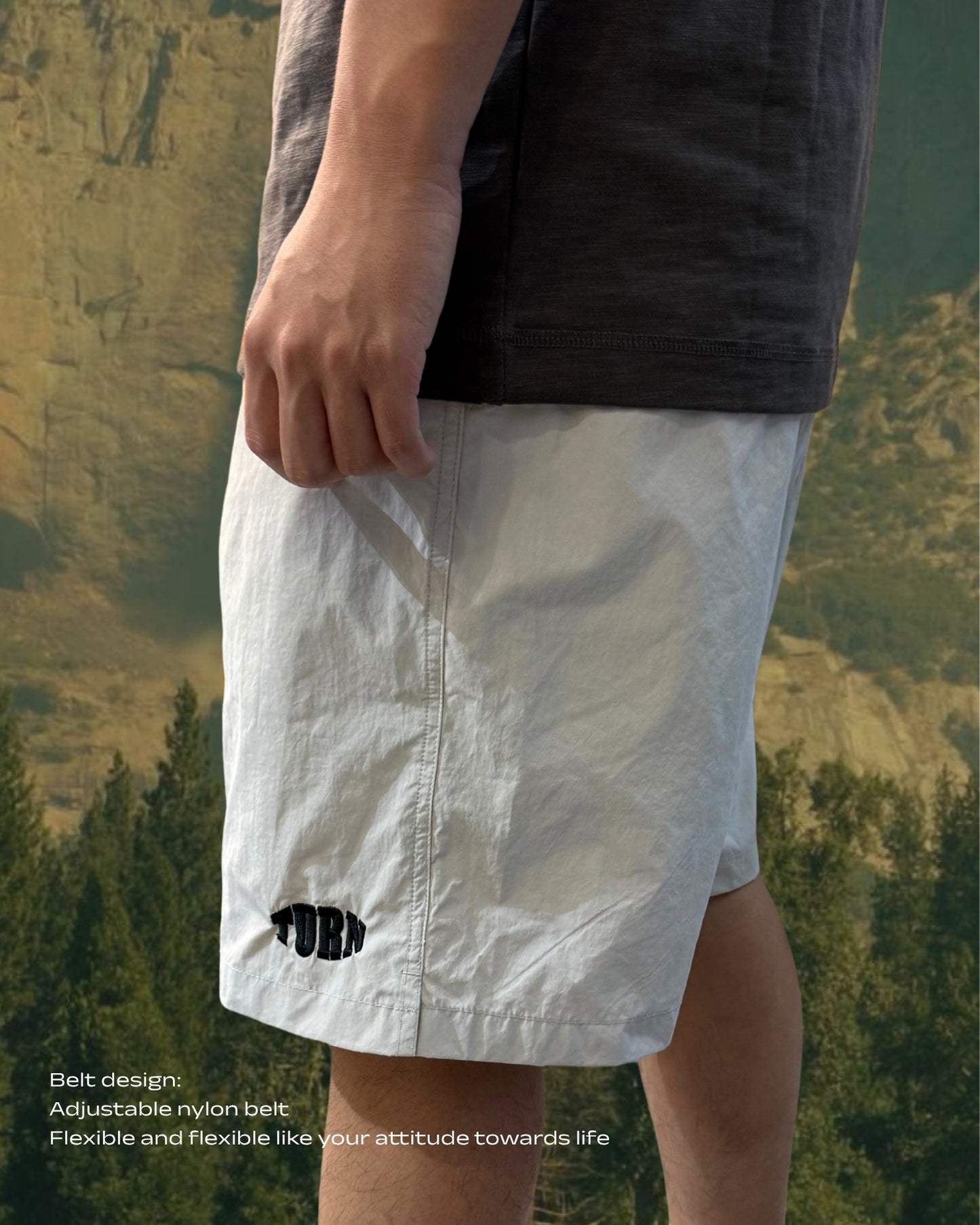 TURNOVER 2025SS Tactical Belt Shorts“25SS-S7 腰帶短褲”