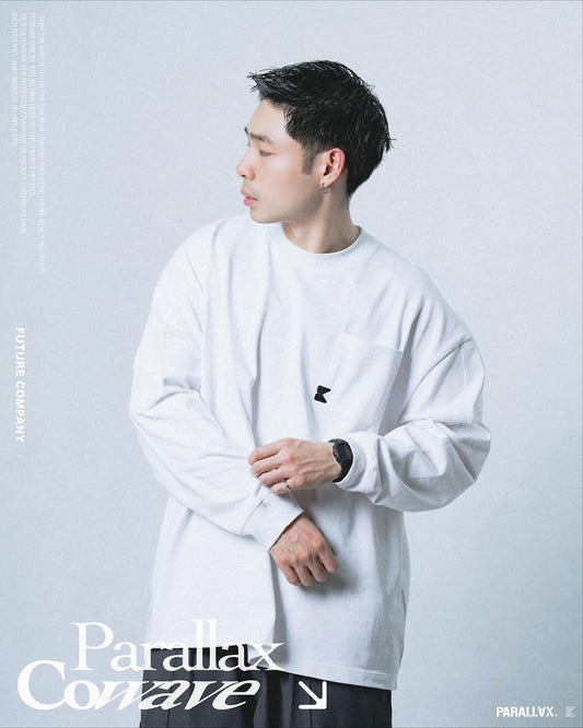 COWAVE 2023 2023-24 Fall & Winter Parallax LOGO Pocket L/S tee