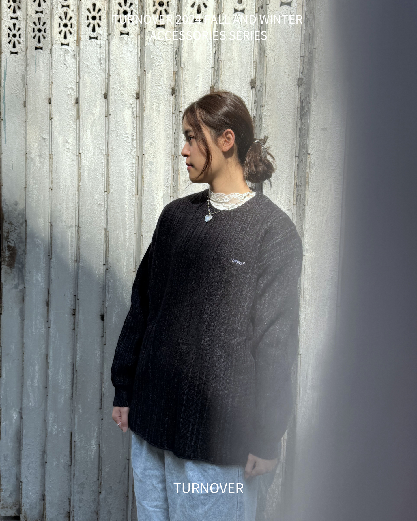 TURNOVER KNITTED LONG SLEEVE