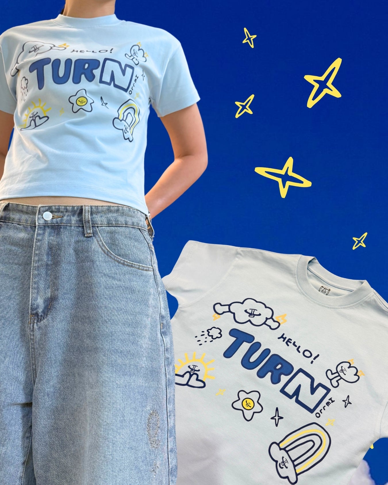 TURNOVER 2025SS Three O'Clock Sunshine TEE
“25SSWT5 午後三點的晴TEE”