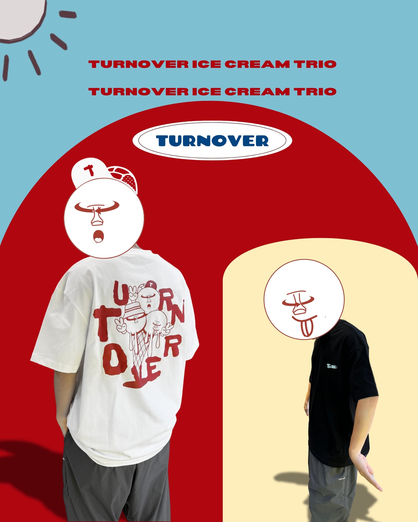 TURNOVER 25SS ICE CREAM TRIO
“25SST3 冰淇淋三重奏TEE”
