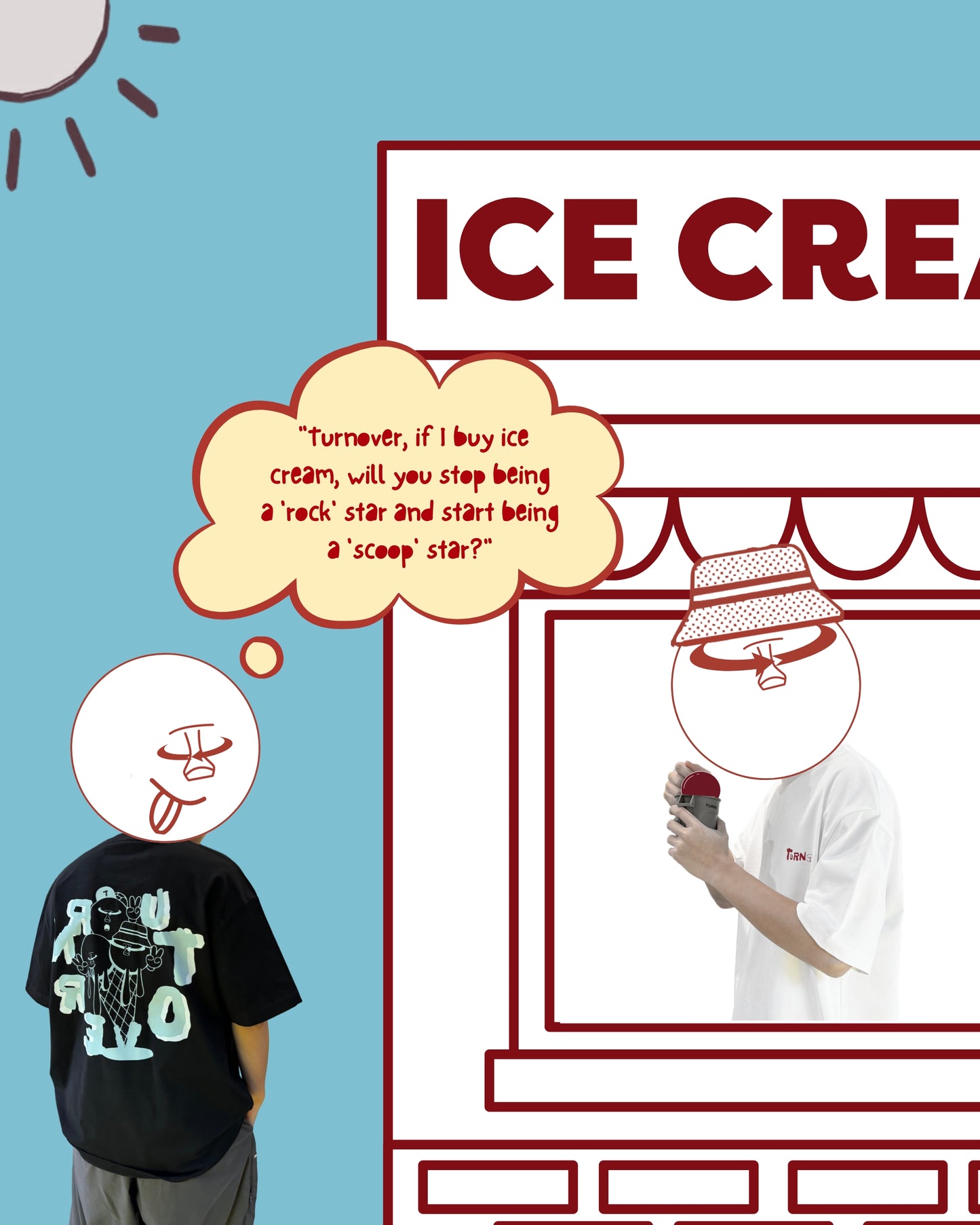TURNOVER 25SS ICE CREAM TRIO
“25SST3 冰淇淋三重奏TEE”