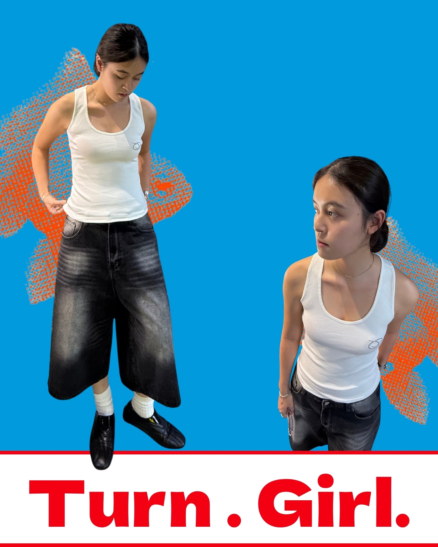 TURNOVER 2025SS VINTAGE Turn Girl TOP “25SSWV3 復古TG小背心”