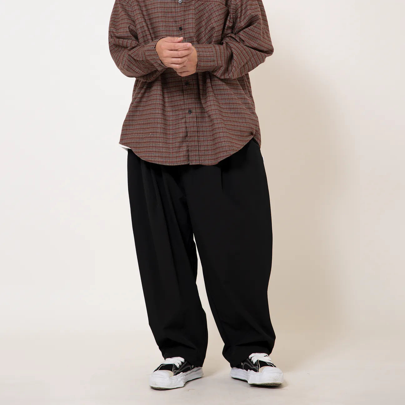 ANST Teflon刷絨打折錐形褲/骨白 ST.43 882435
