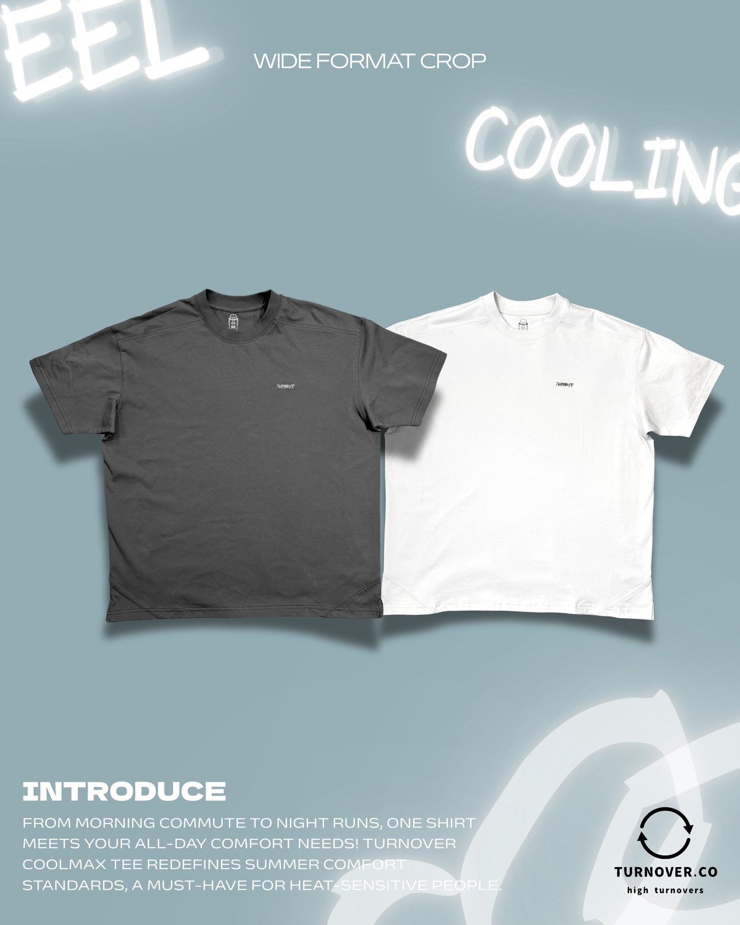 TURNOVER 2025SS “Coolmax Tee " “25SST4 ”涼感TEE”