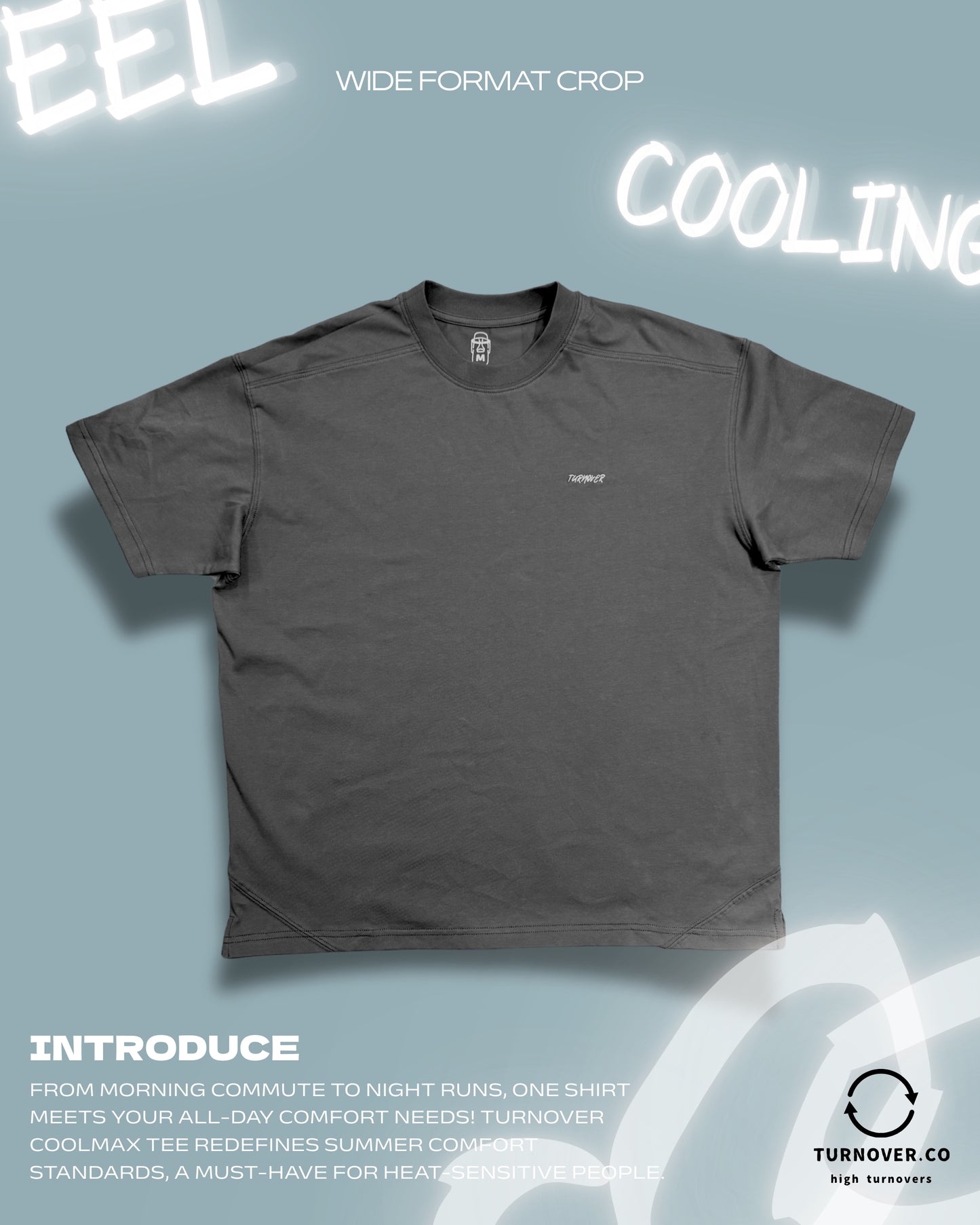 TURNOVER 2025SS “Coolmax Tee " “25SST4 ”涼感TEE”