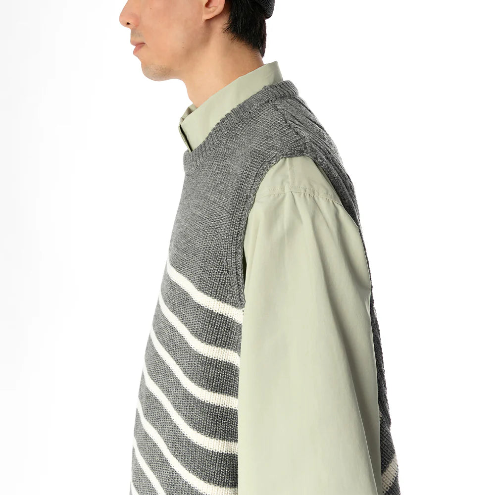 TMCAZ - Wool-blend Dropped Knit Vest