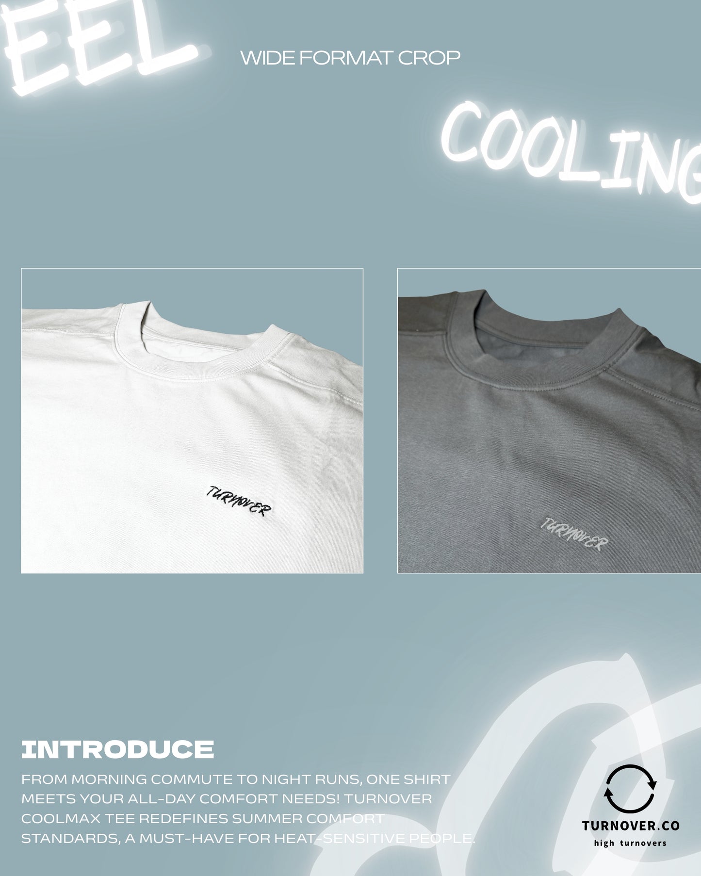 TURNOVER 2025SS “Coolmax Tee " “25SST4 ”涼感TEE”