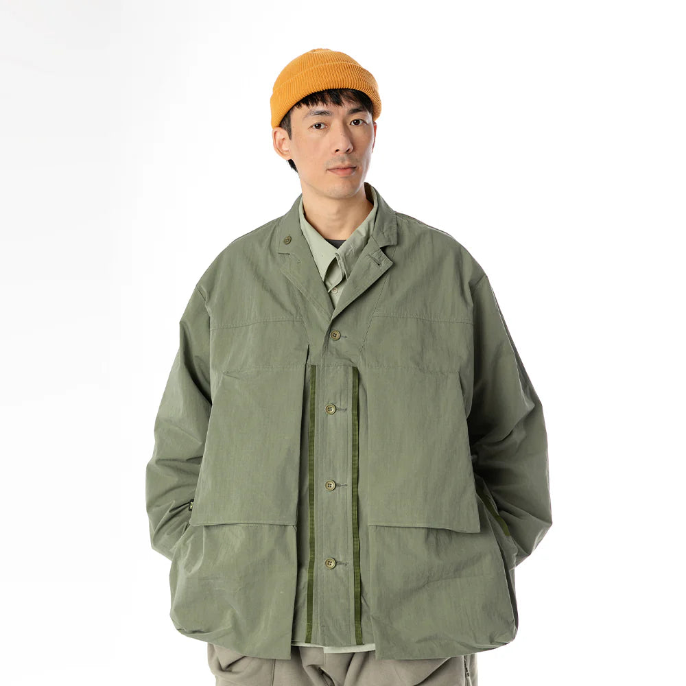 TMCAZ - Deformation Layer Multi-pocket Jacket - C41 / Foggy Green