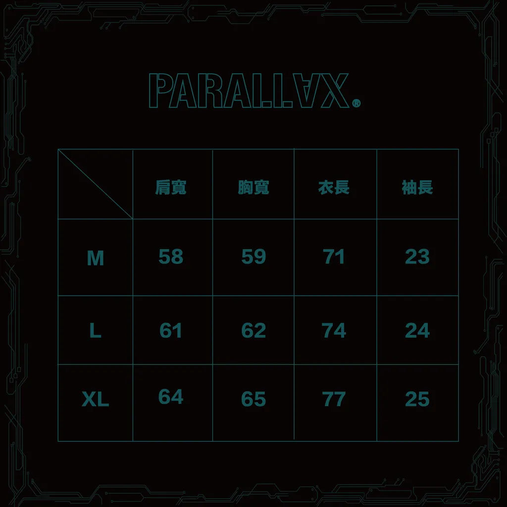 PARALLAX 24 S/S “XY axis” Tee