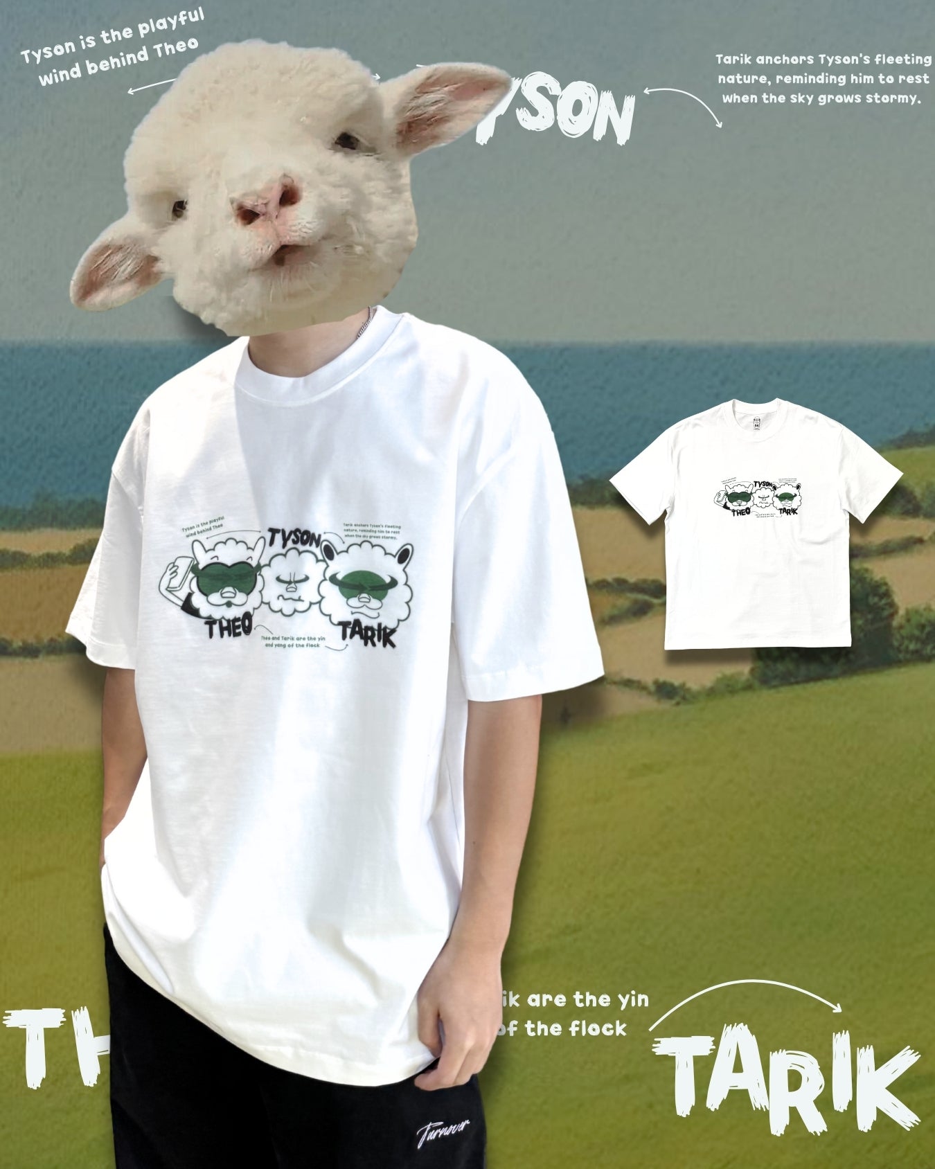 TURNOVER 2025SS “The Tale of Three Tee "
“25SST20 三友記TEE”