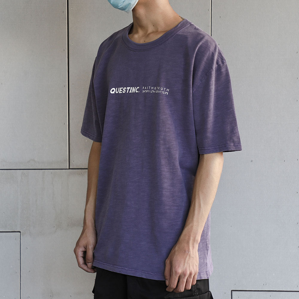 【QUEST】STANDARD LOGO TEE-標準LOGO TEE 基本 竹節棉 短袖 短T