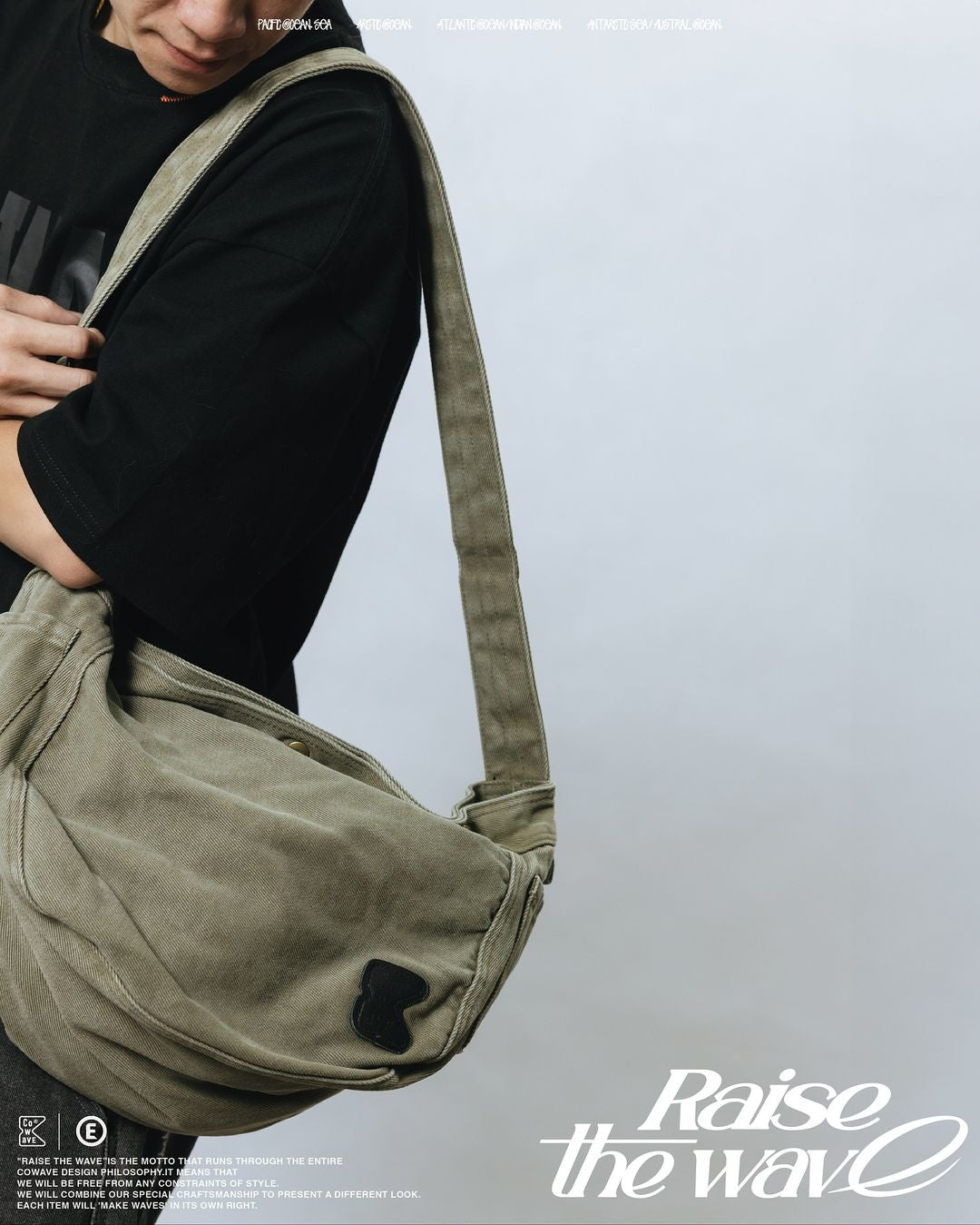Cowave 2024 Spring & Summer Wash Newsboy Bag