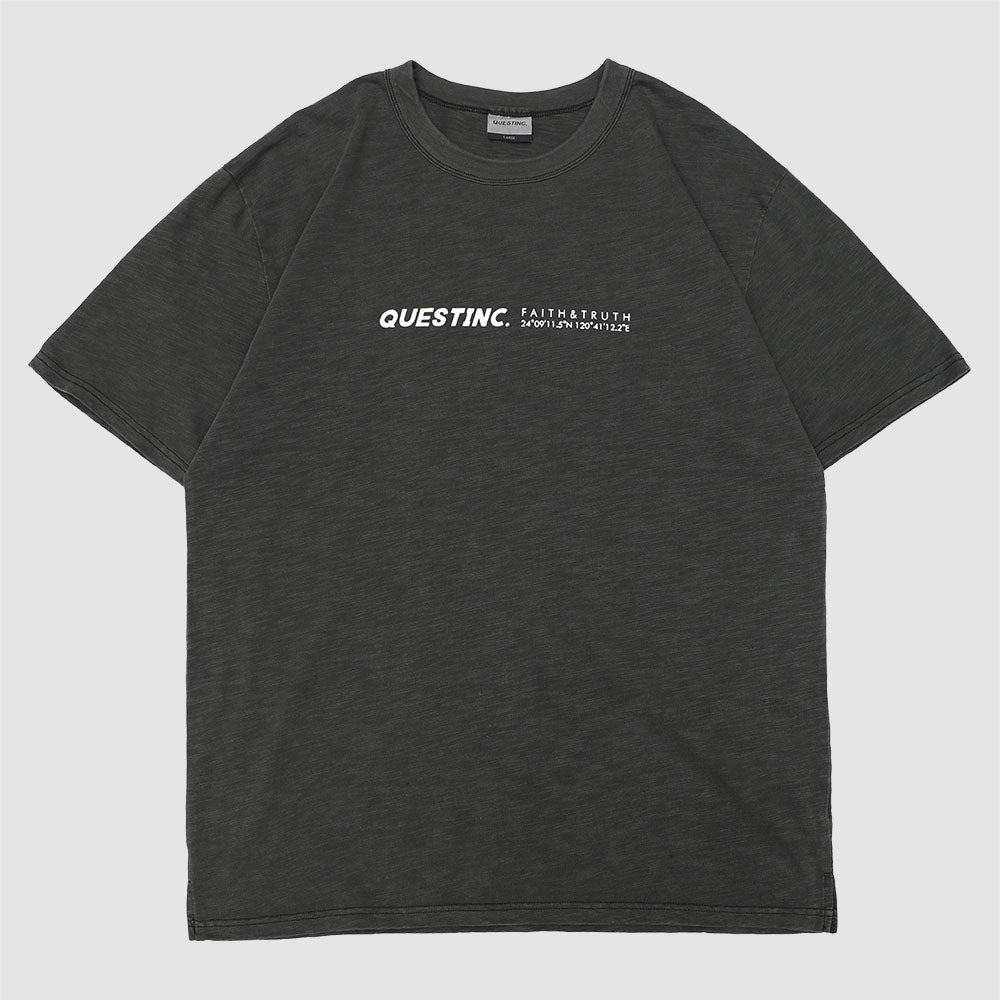 【QUEST】STANDARD LOGO TEE-標準LOGO TEE 基本 竹節棉 短袖 短T