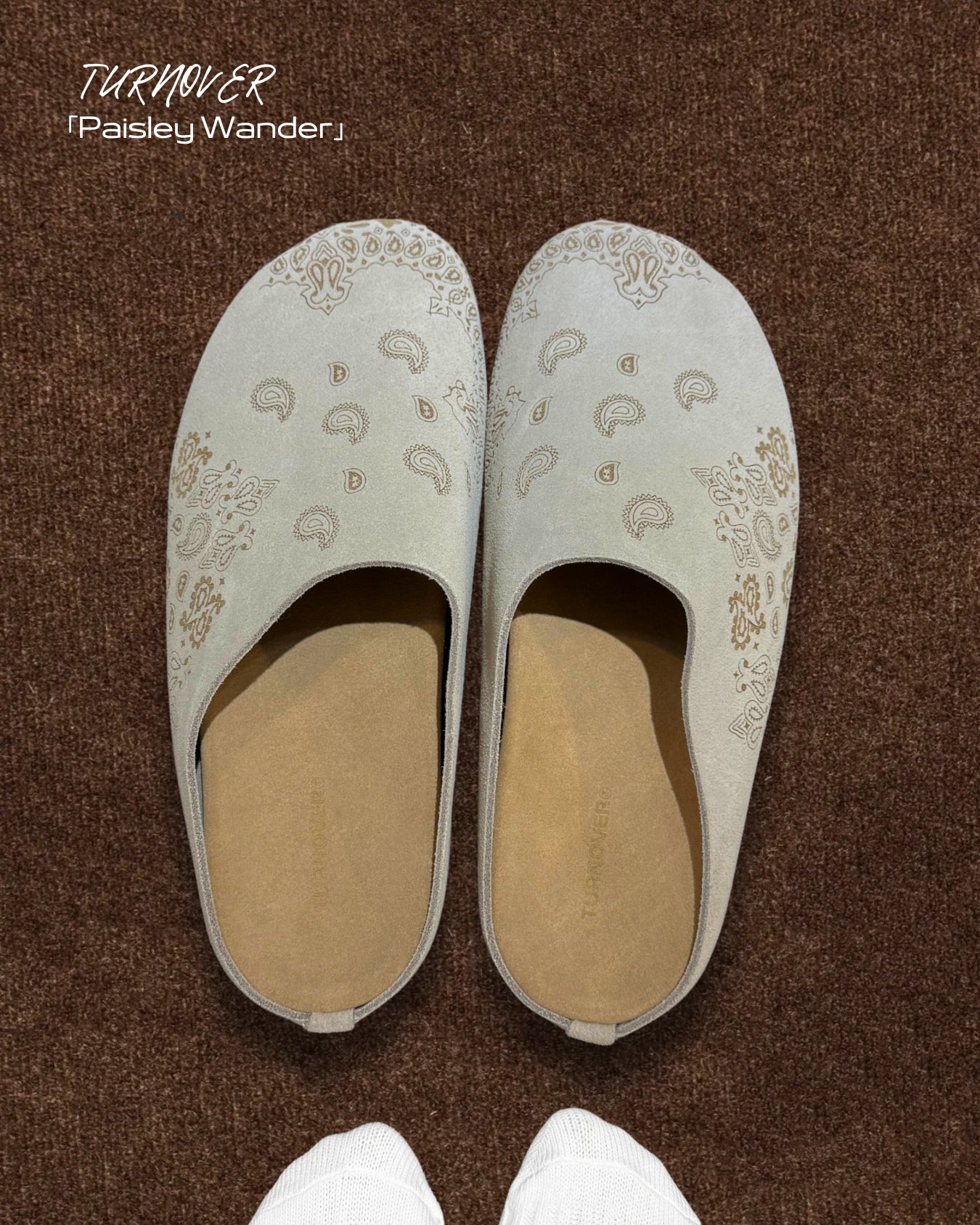 TURNOVER 2025SS Paisley Wander “25SS-WR1 漫步腰果拖鞋”