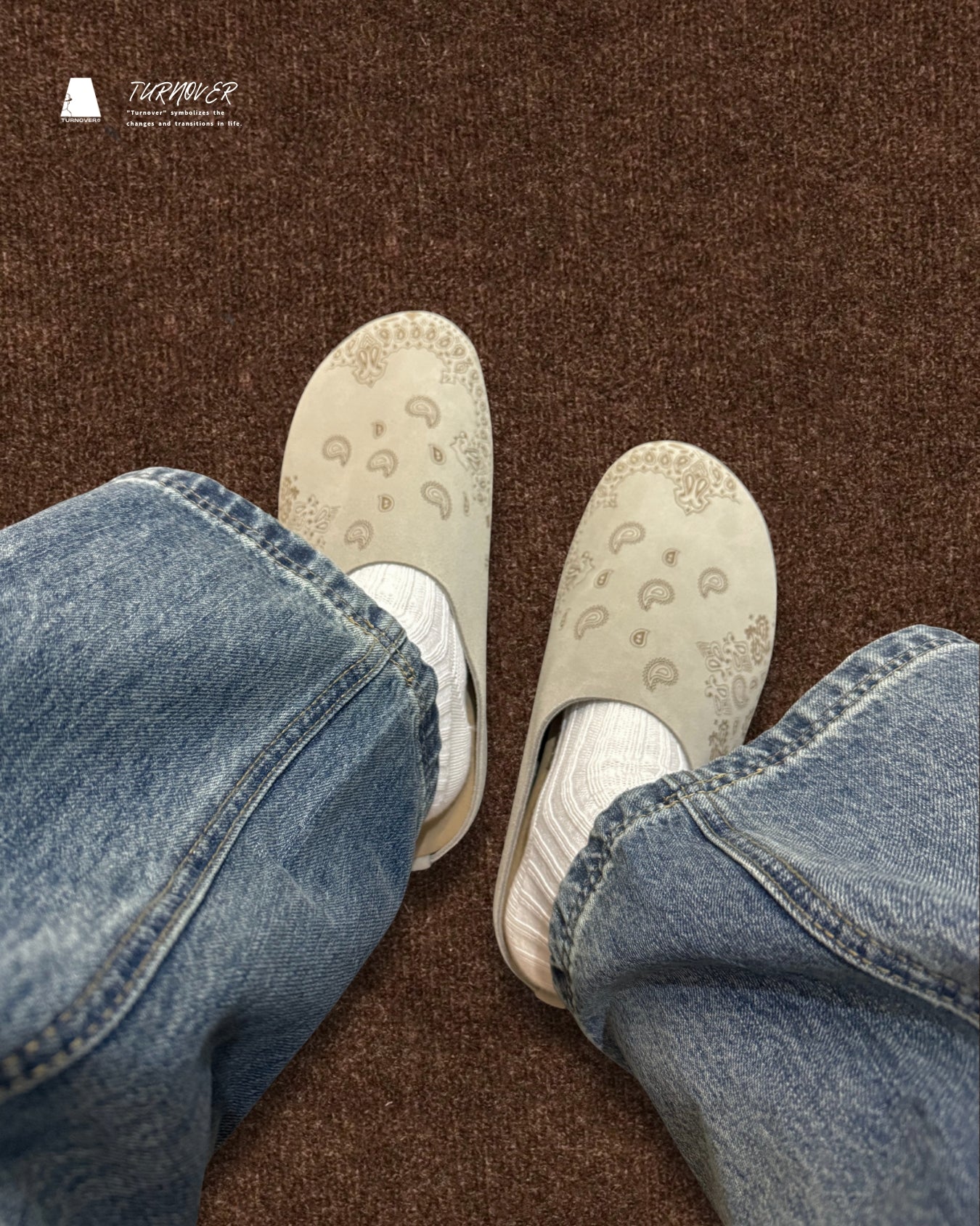 TURNOVER 2025SS Paisley Wander “25SS-WR1 漫步腰果拖鞋”