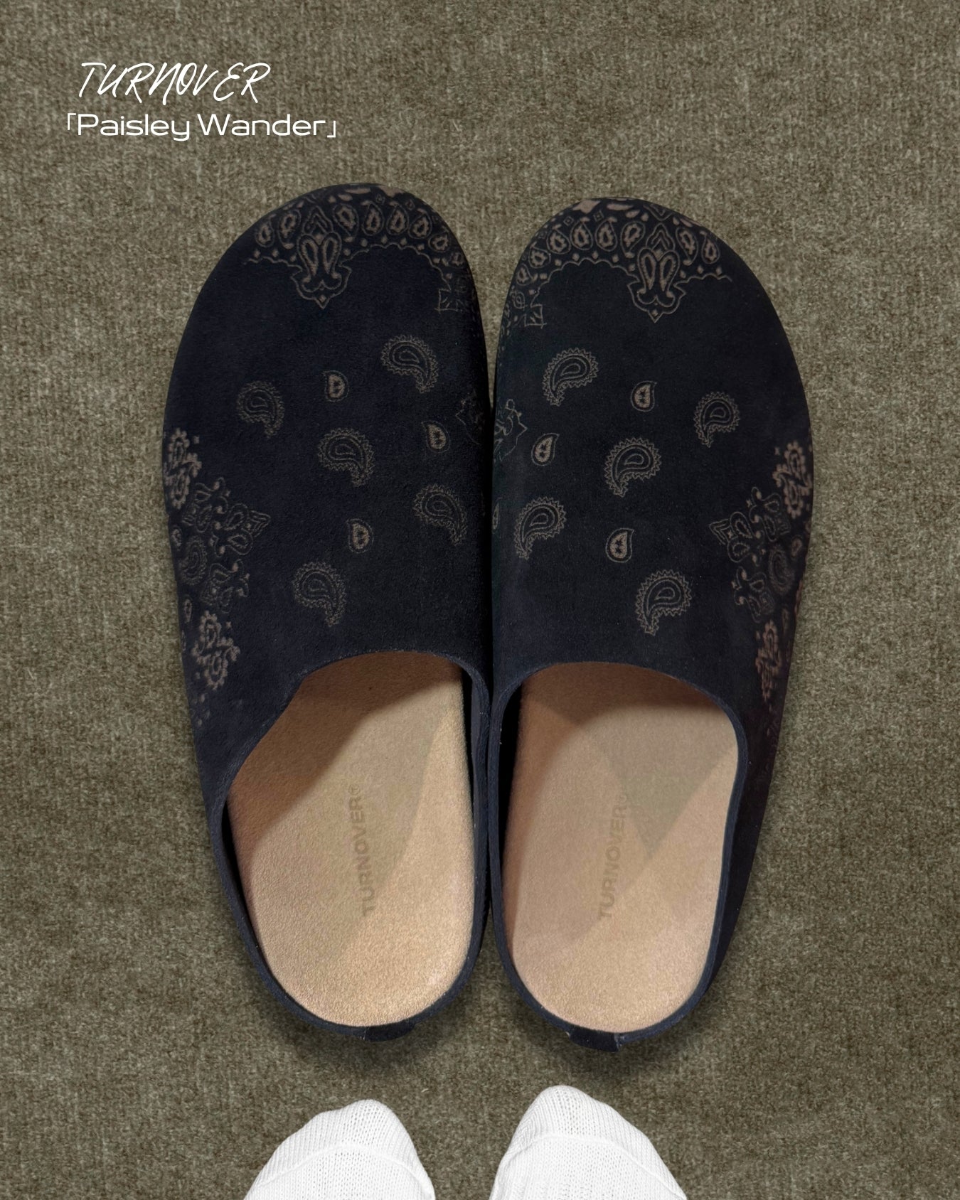 TURNOVER 2025SS Paisley Wander “25SS-WR1 漫步腰果拖鞋”