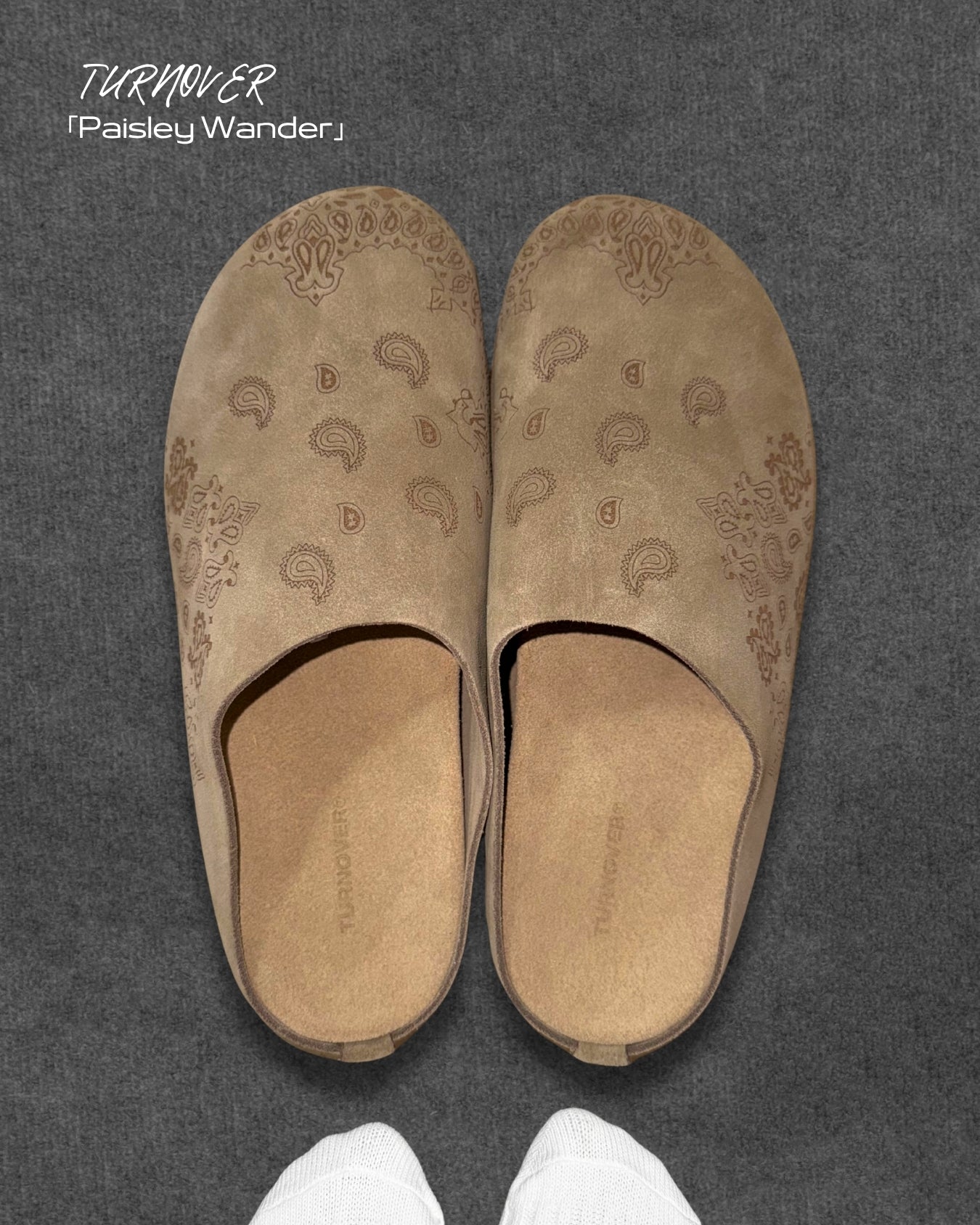 TURNOVER 2025SS Paisley Wander “25SS-WR1 漫步腰果拖鞋”