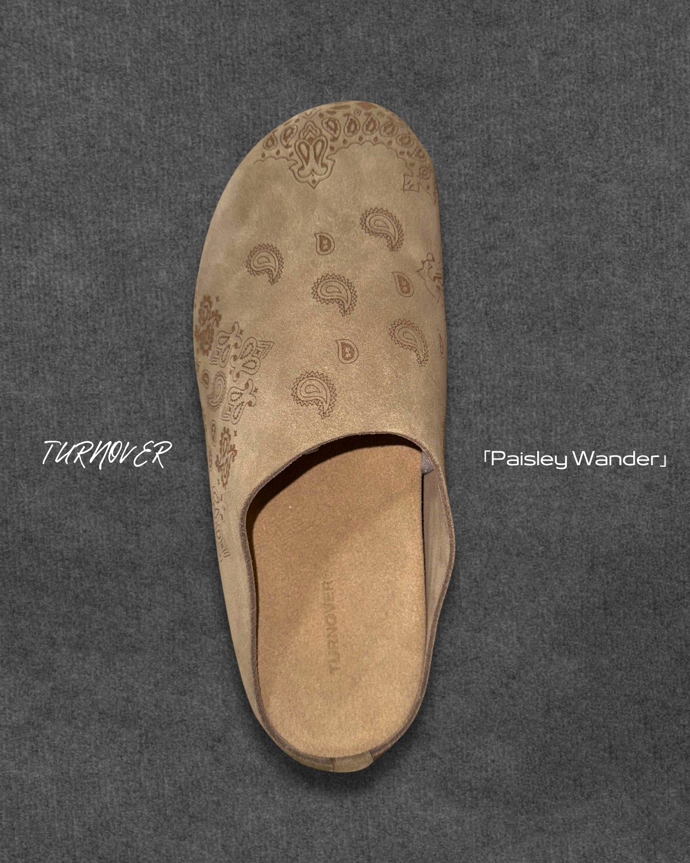 TURNOVER 2025SS Paisley Wander “25SS-WR1 漫步腰果拖鞋”