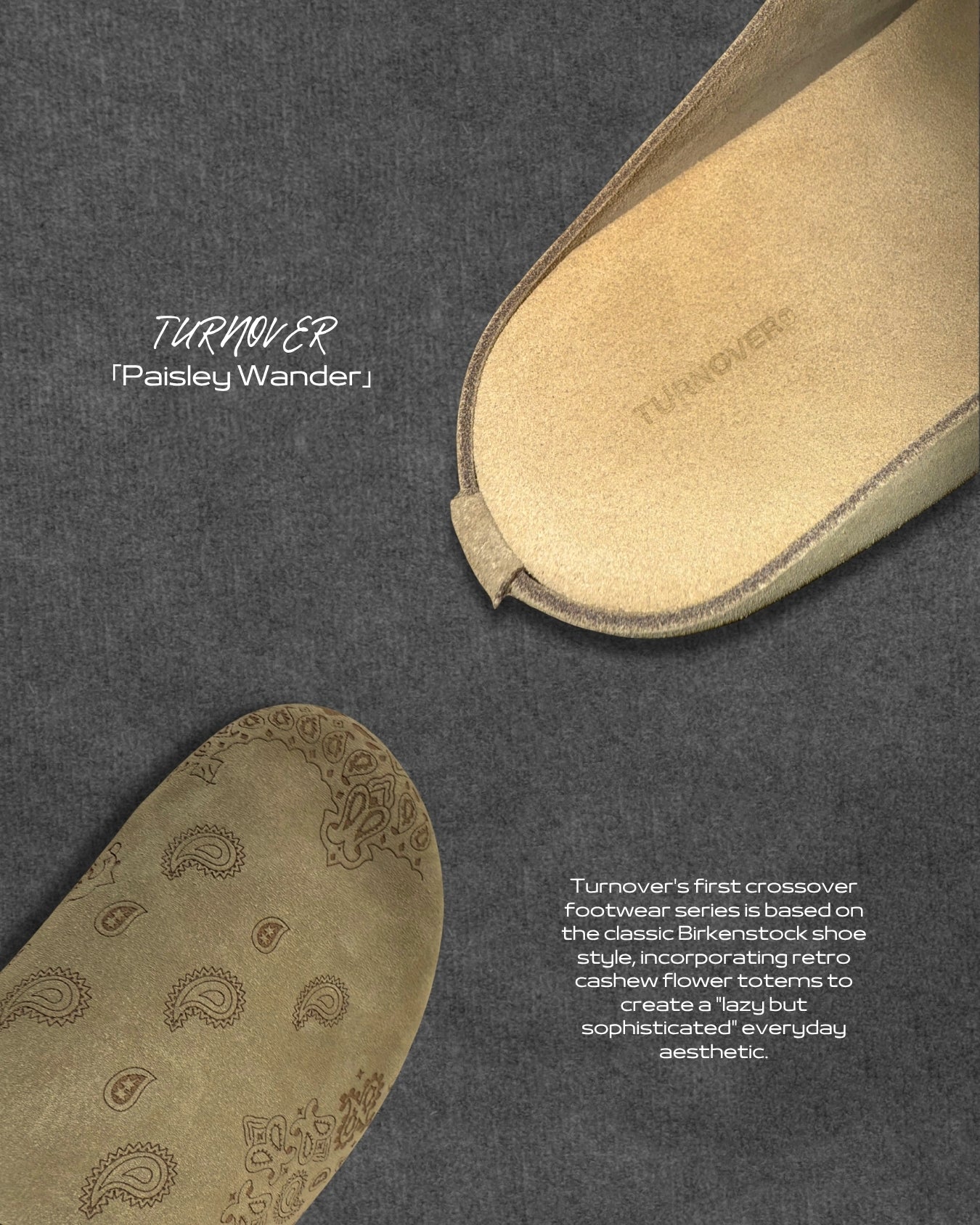 TURNOVER 2025SS Paisley Wander “25SS-WR1 漫步腰果拖鞋”