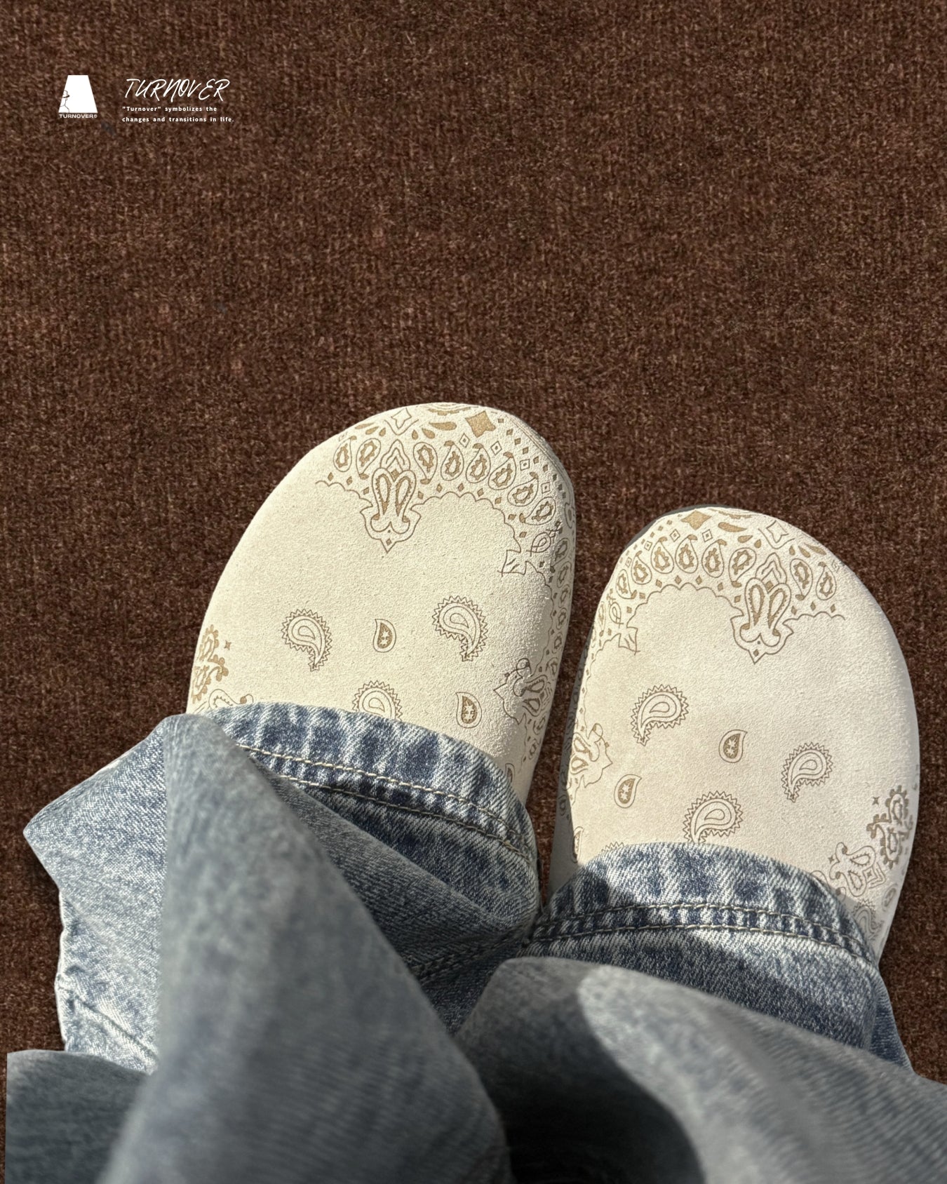 TURNOVER 2025SS Paisley Wander “25SS-WR1 漫步腰果拖鞋”