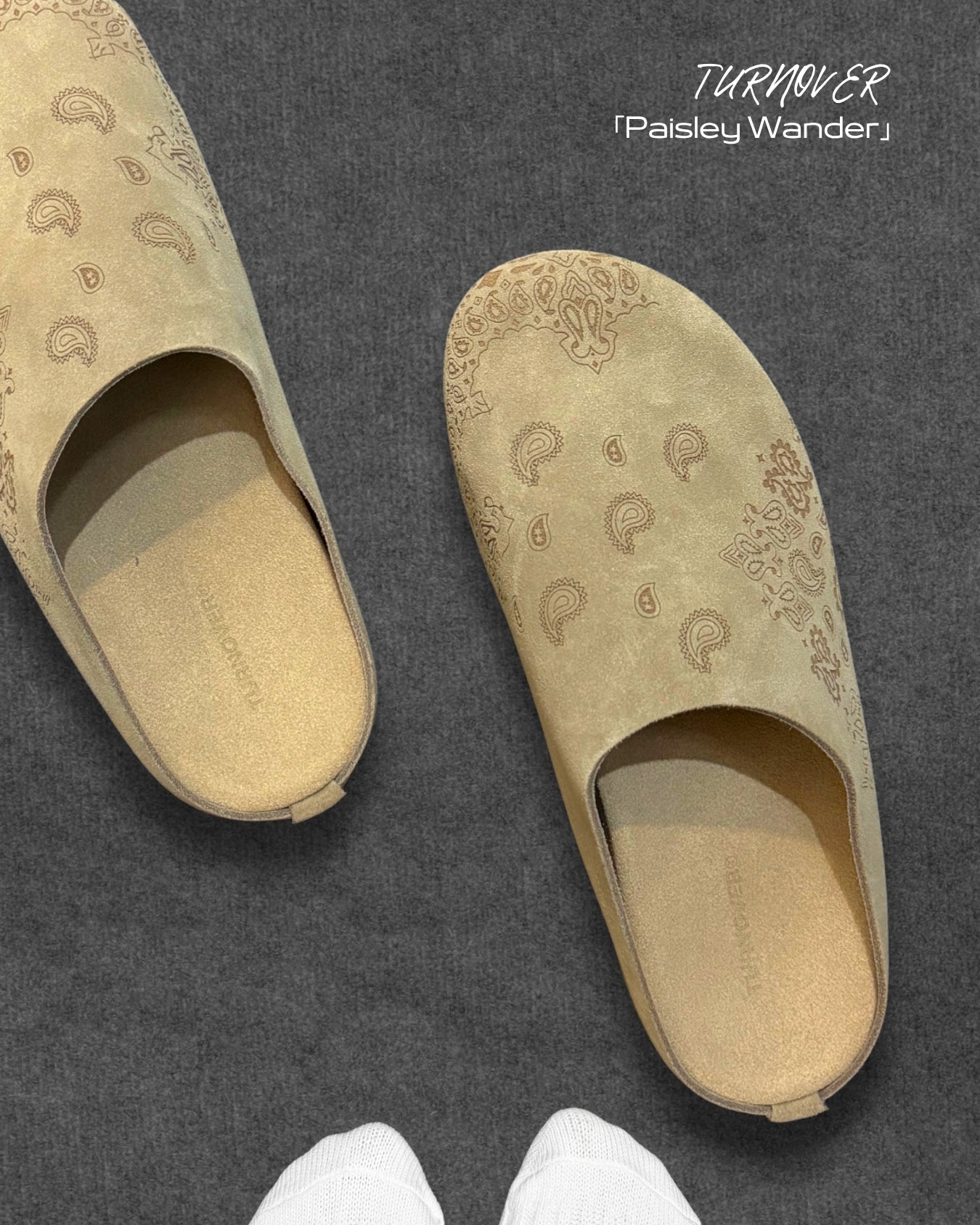 TURNOVER 2025SS Paisley Wander “25SS-WR1 漫步腰果拖鞋”