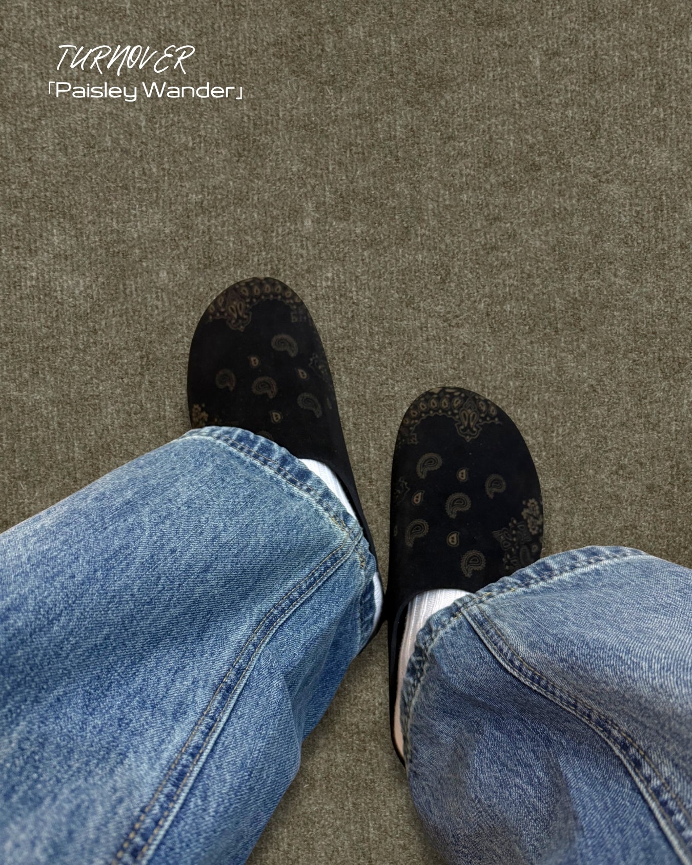 TURNOVER 2025SS Paisley Wander “25SS-WR1 漫步腰果拖鞋”